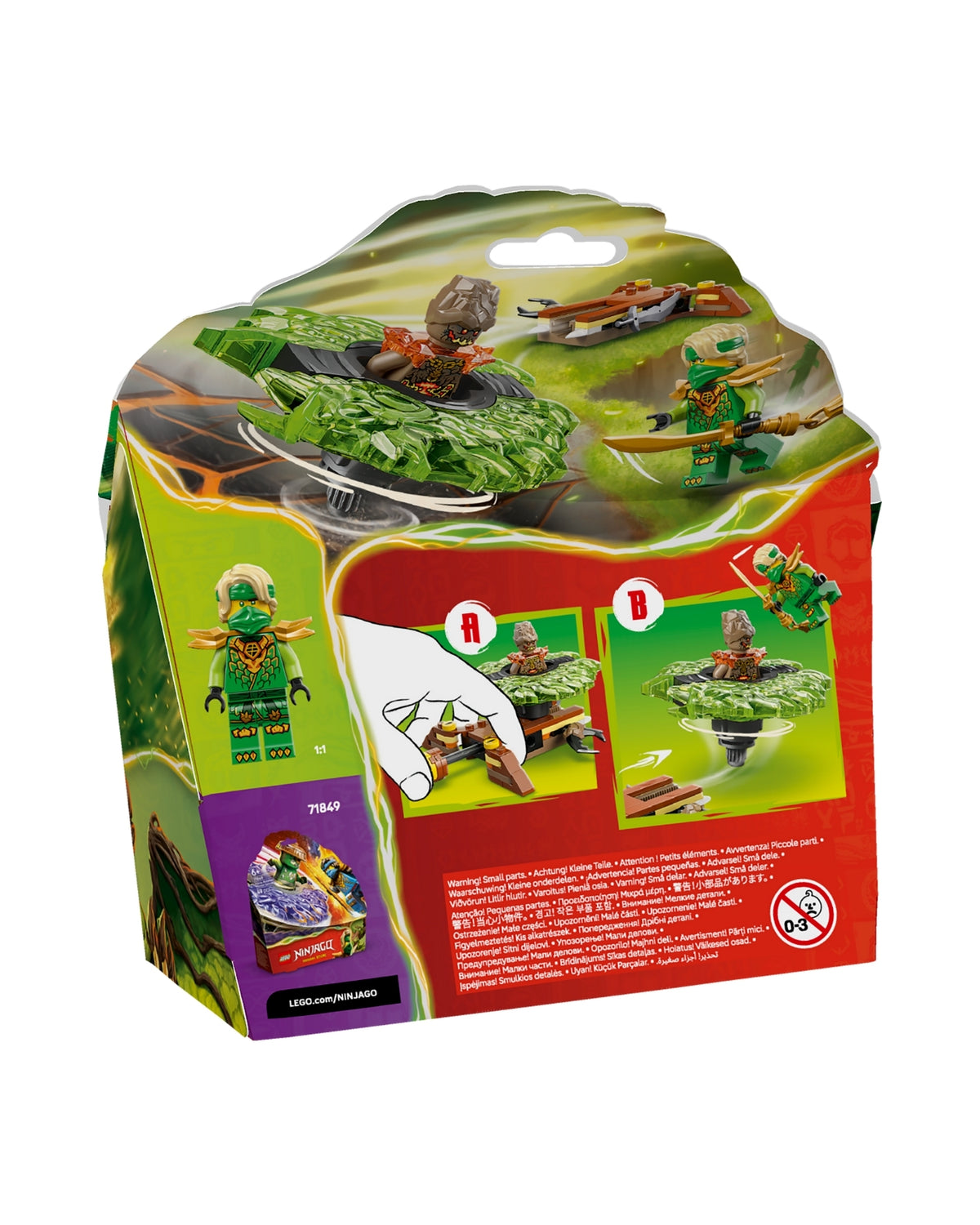 LEGO 71850 Lloyd mod jordmonster-spinner - LEGO Ninjago 71850