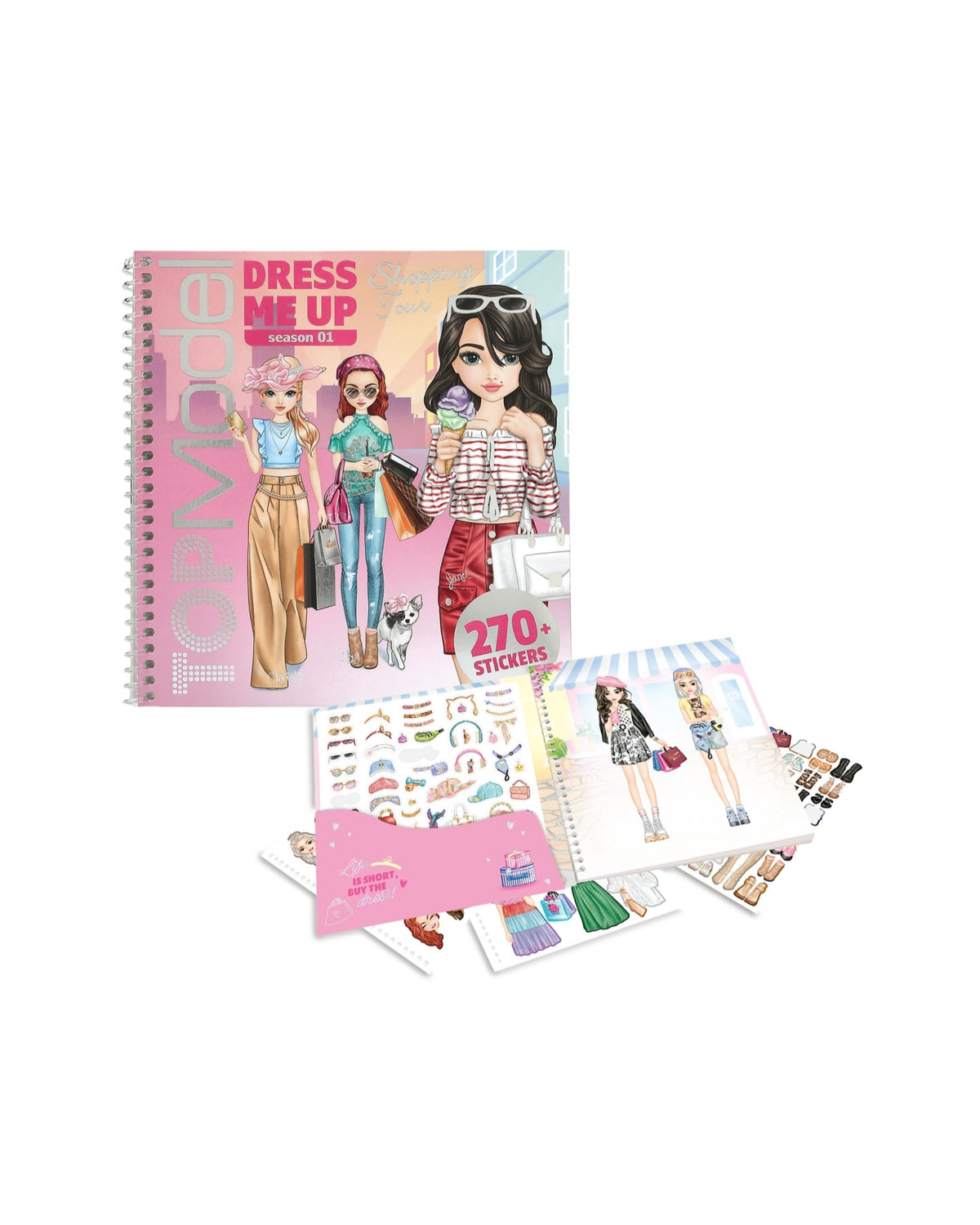 TOPModel Dress Me up Shopping Tour Stickersbog