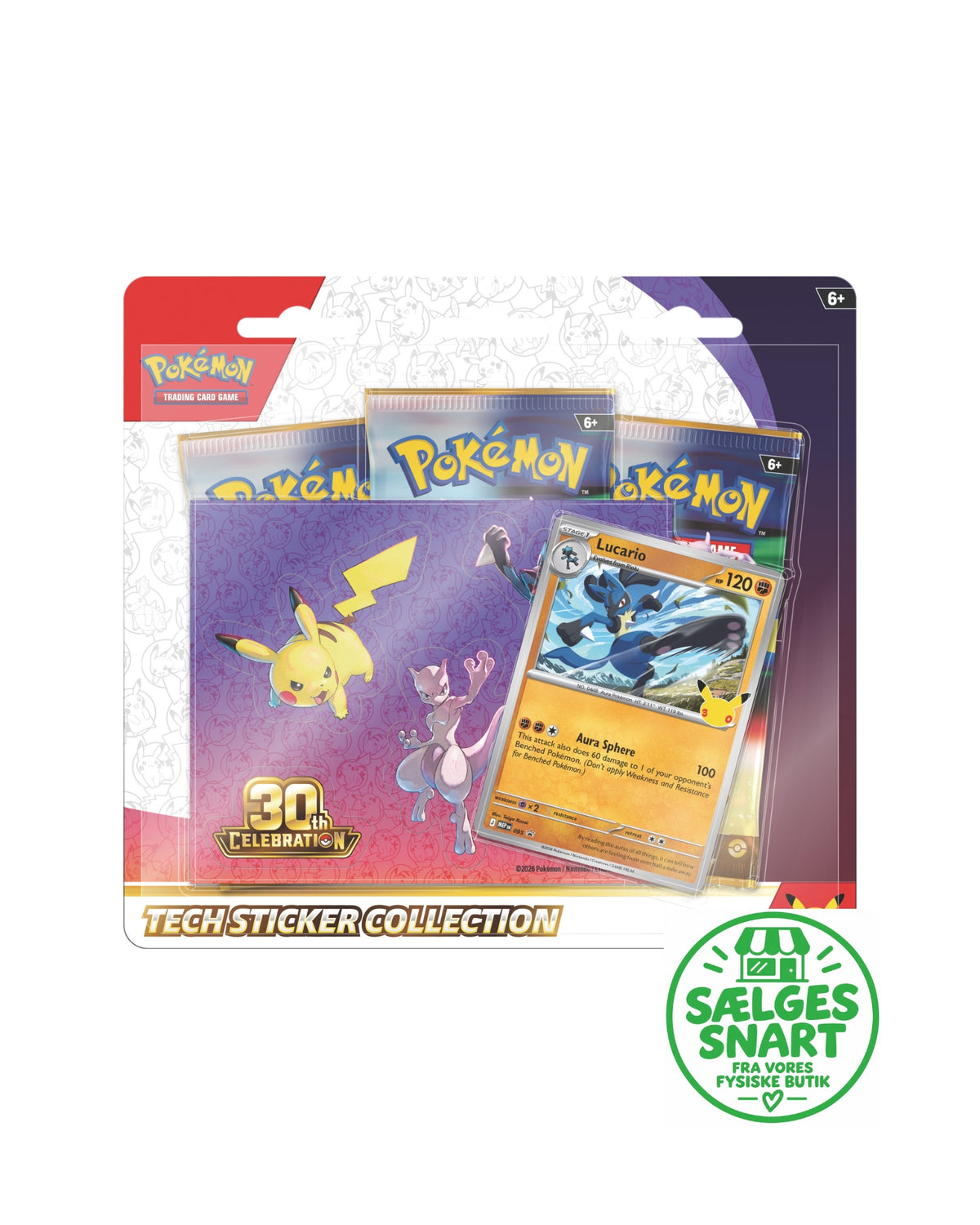 Pokemon Tech Sticker Coll 30th - MAX 1 stk af hver pr kunde - Ekstra forsinket - Leveringsdato ikke kendt ✨