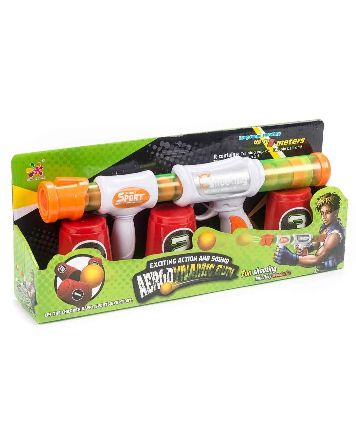 Pump action rifle with 12 bullets