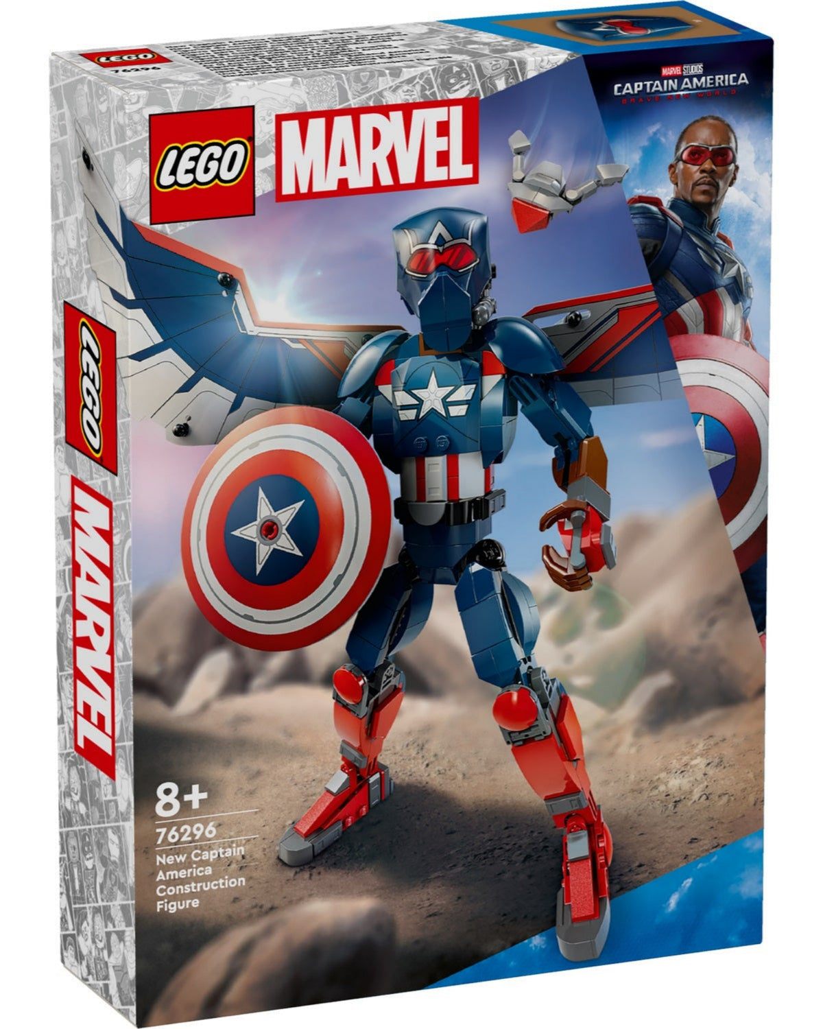 LEGO 76296 Byg selv-figur af den nye Captain America - LEGO Marvel