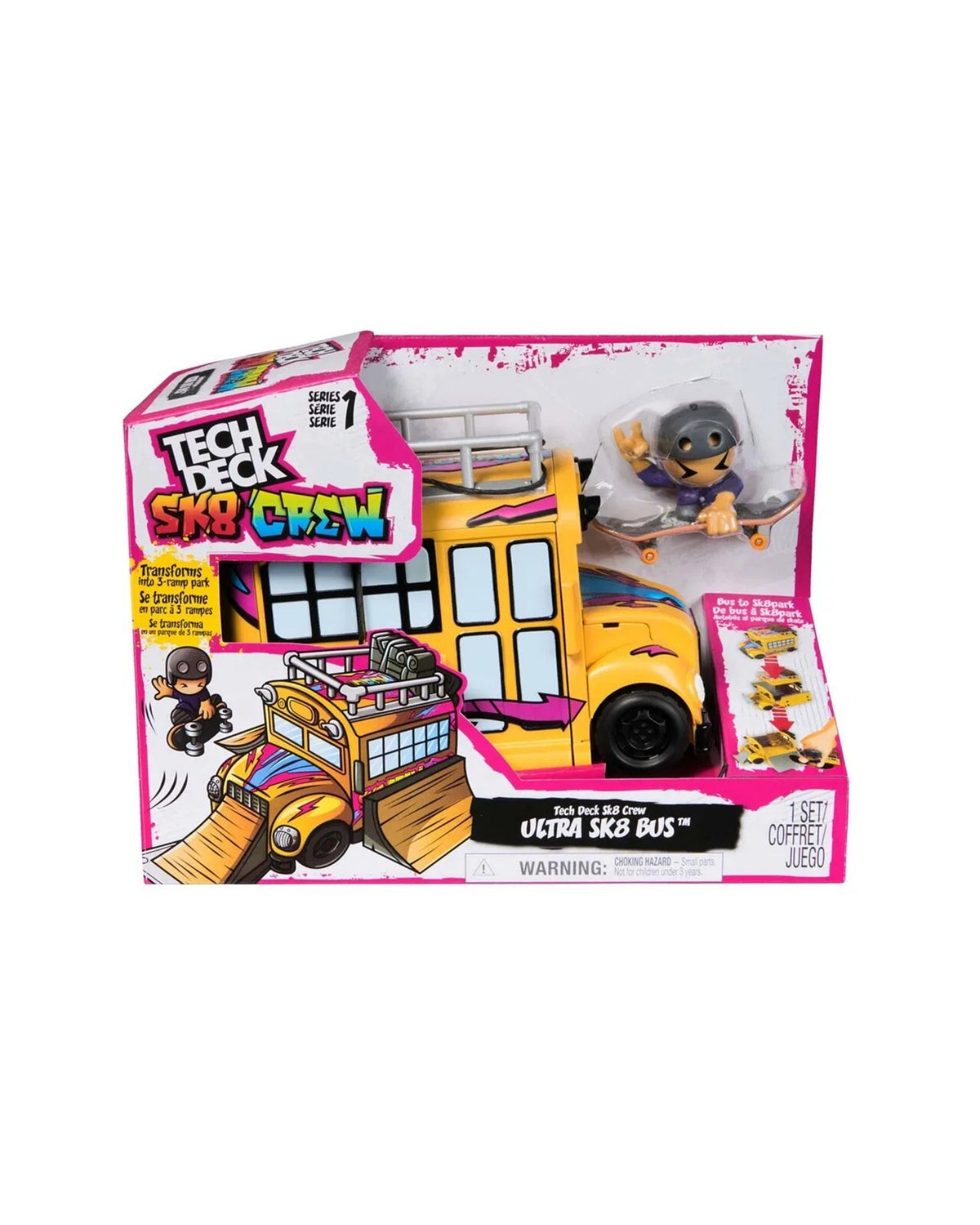 Tech Deck Skate SK8 Crew Transforming Playset