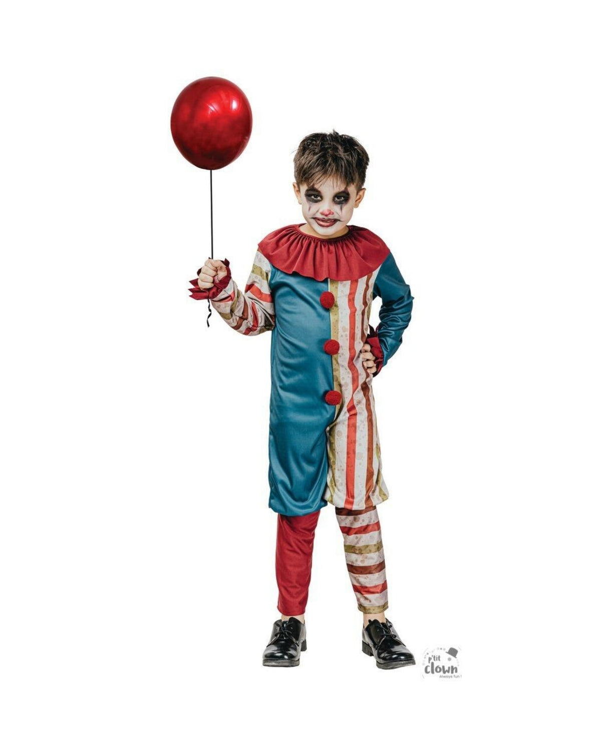 Vintage clown costume - kids - 5/6 years