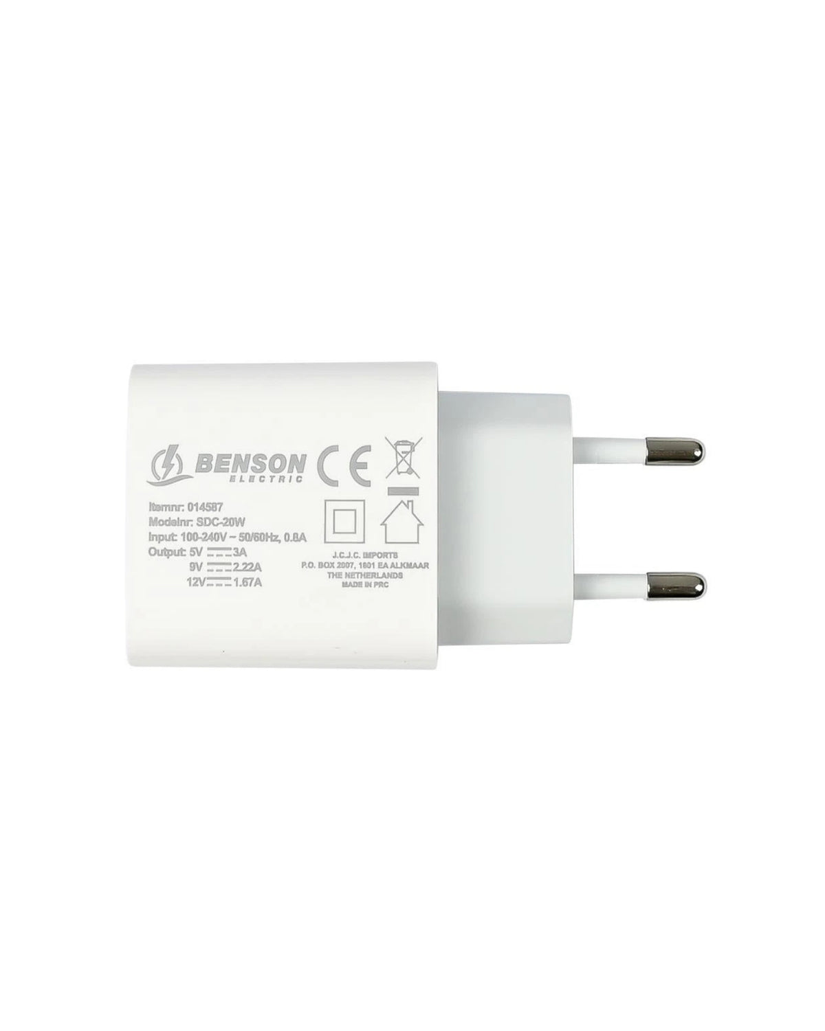 Benson Electric USB-C Oplader 20W