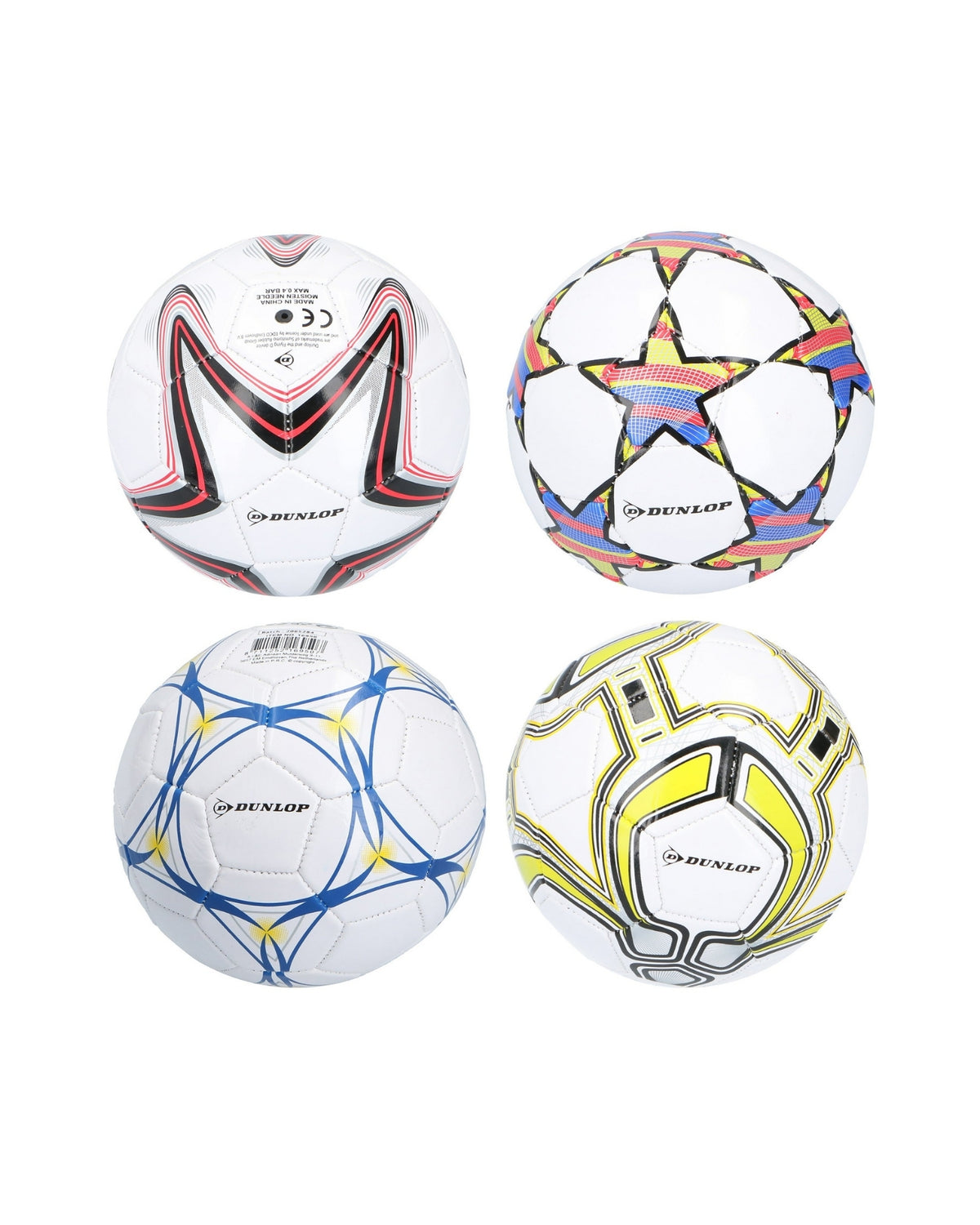 Fodbold size 2 med 32 paneler - Fra Dunlop