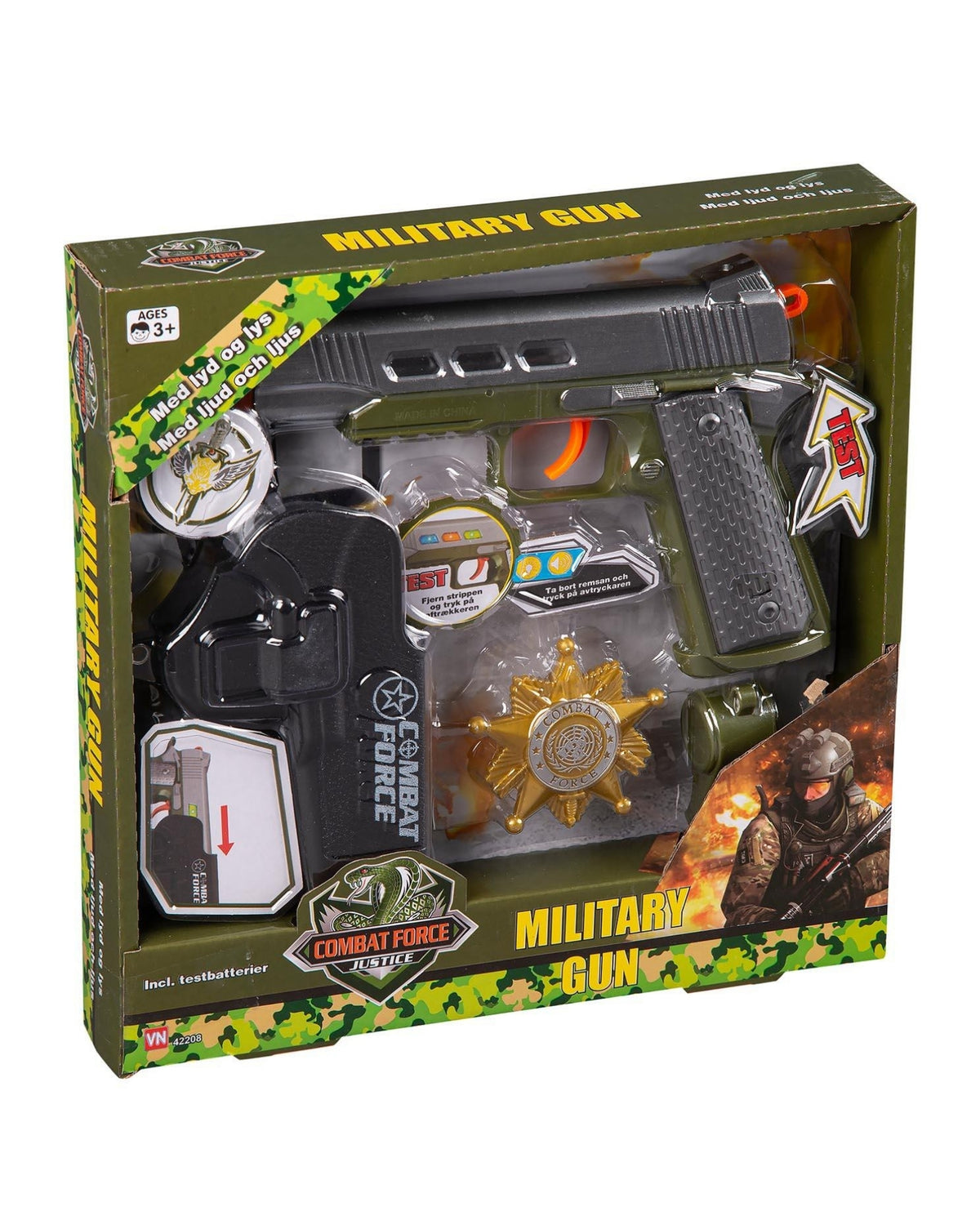 Military gun set with sound