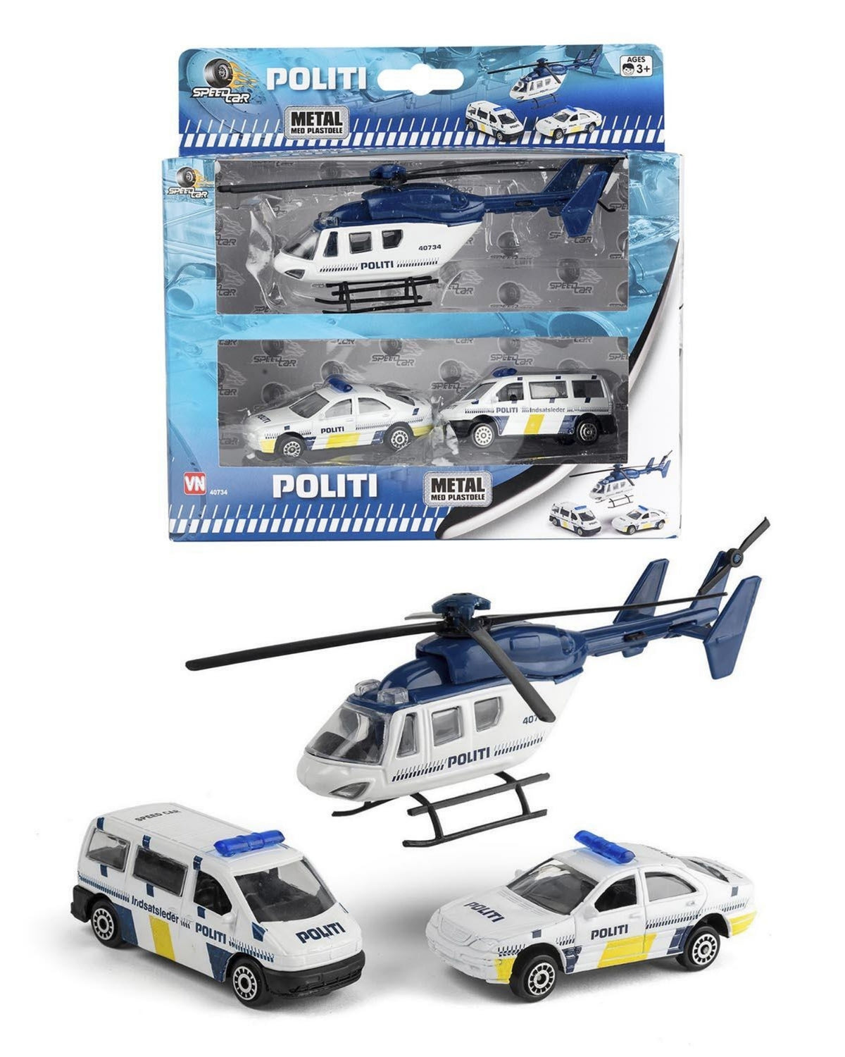 Police vehicles 3 pcs