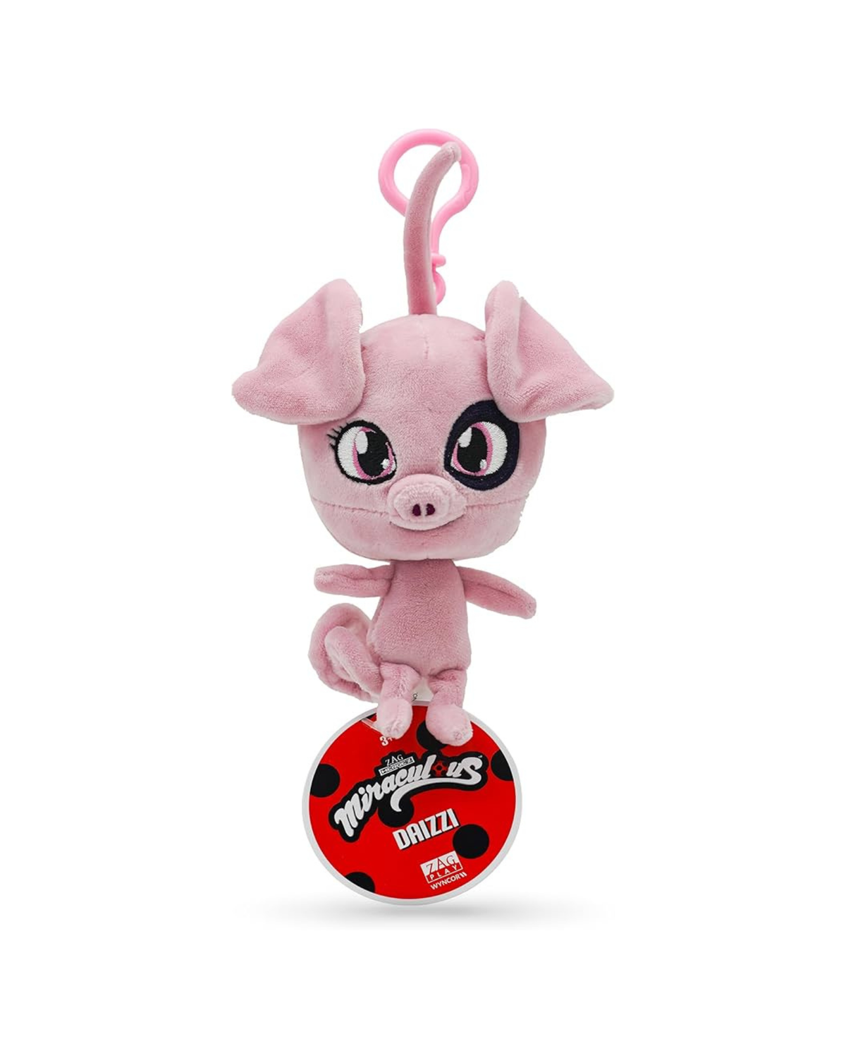 Miraculous Kwami Plush 12 cm - Daizzi. Lyserød gris