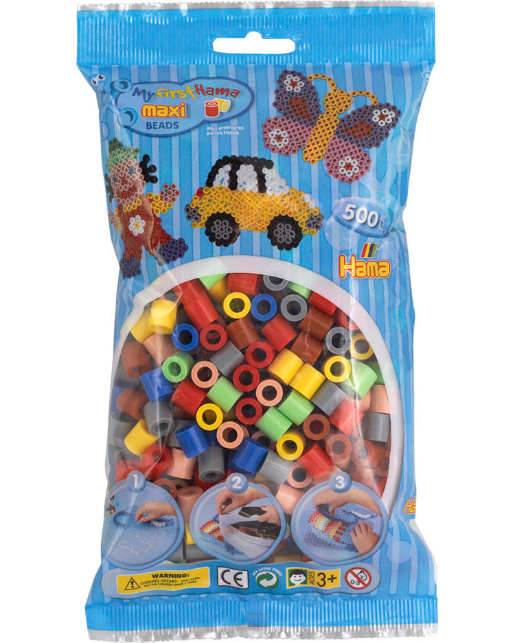 HAMA Maxi perler 500 stk mix 69 - 8473