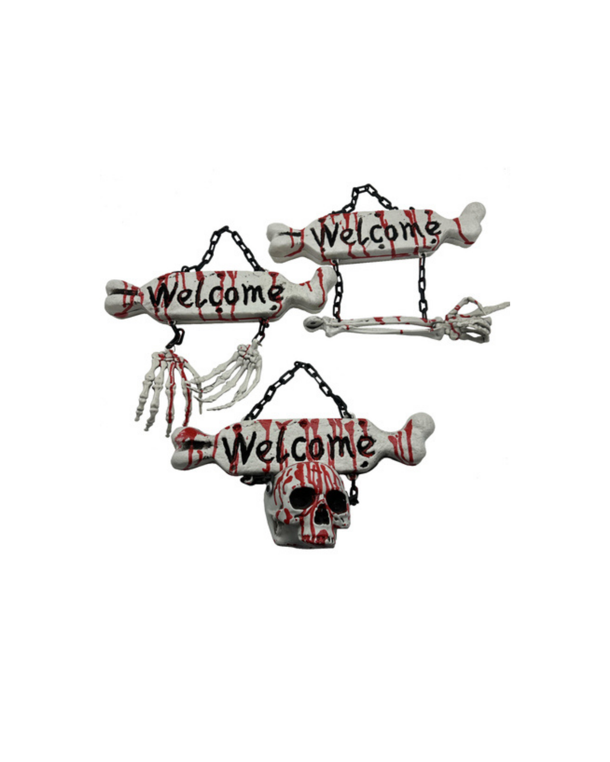 Skelet skilt - Halloween
