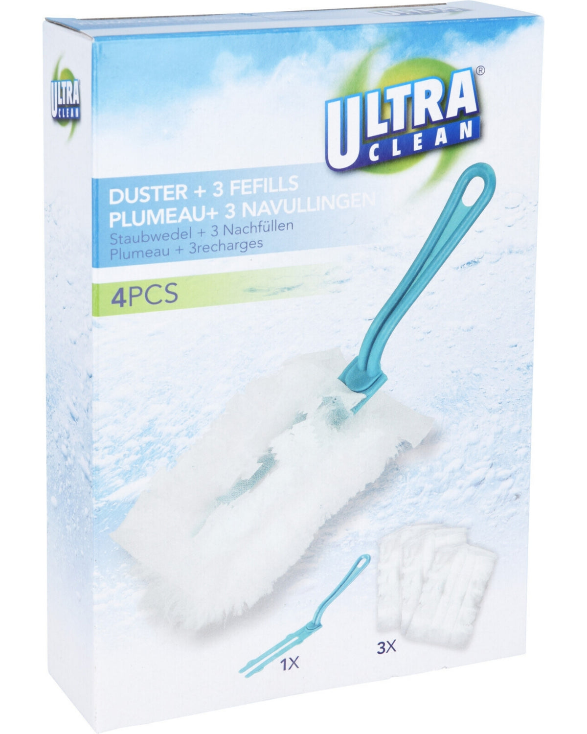 Dustpan with 3 refills