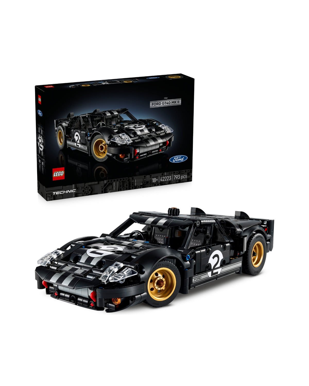 LEGO 42223 1966 Ford GT40 MKII-racerbil - LEGO Technic 42223