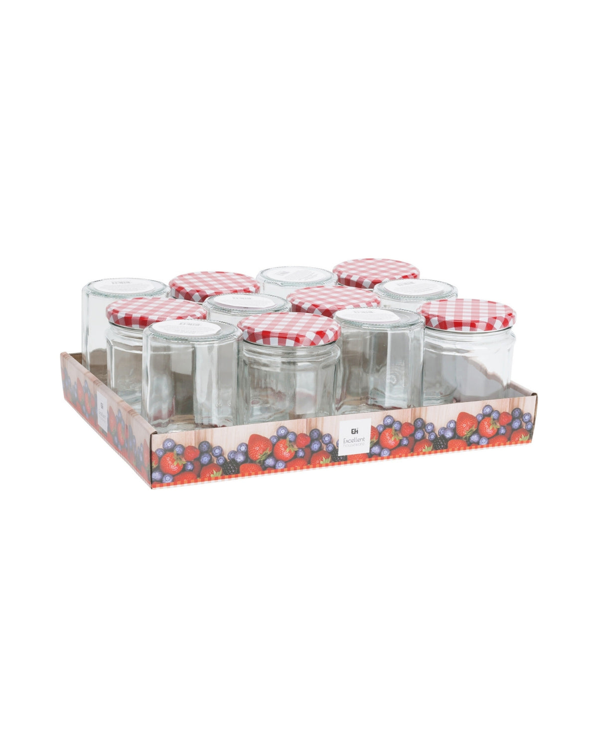 Glass with metal lid 450 ml 1 pc