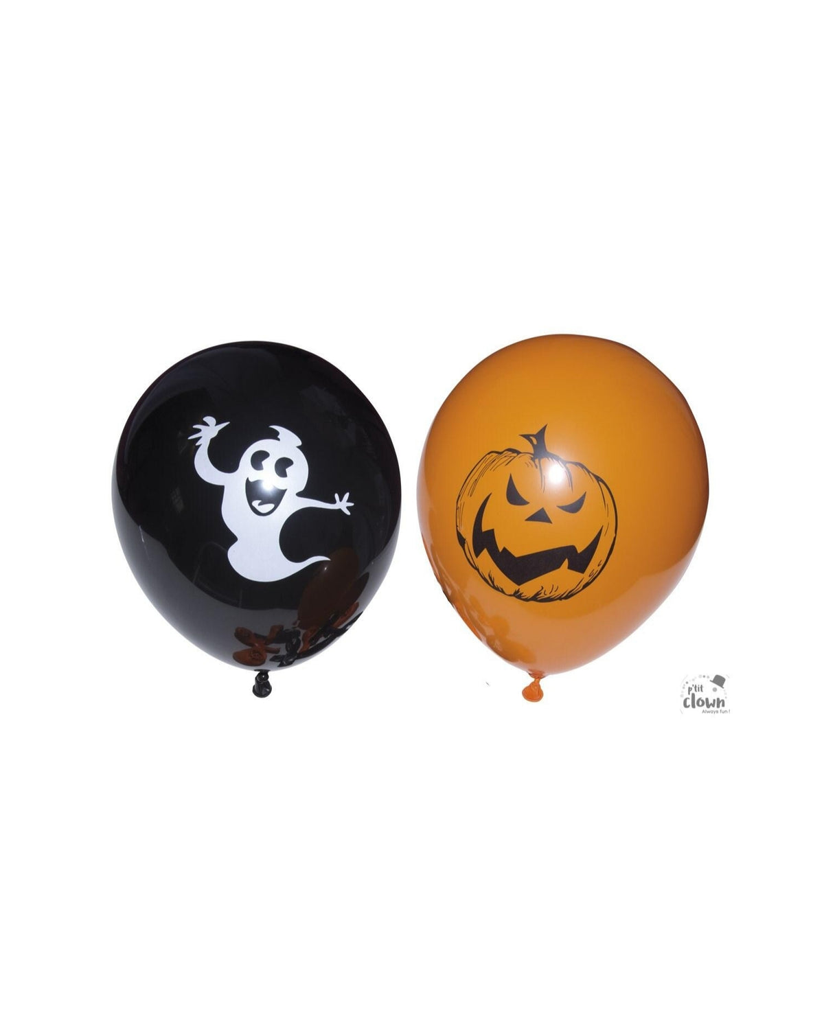Halloween balloons - black and orange - pack of 10