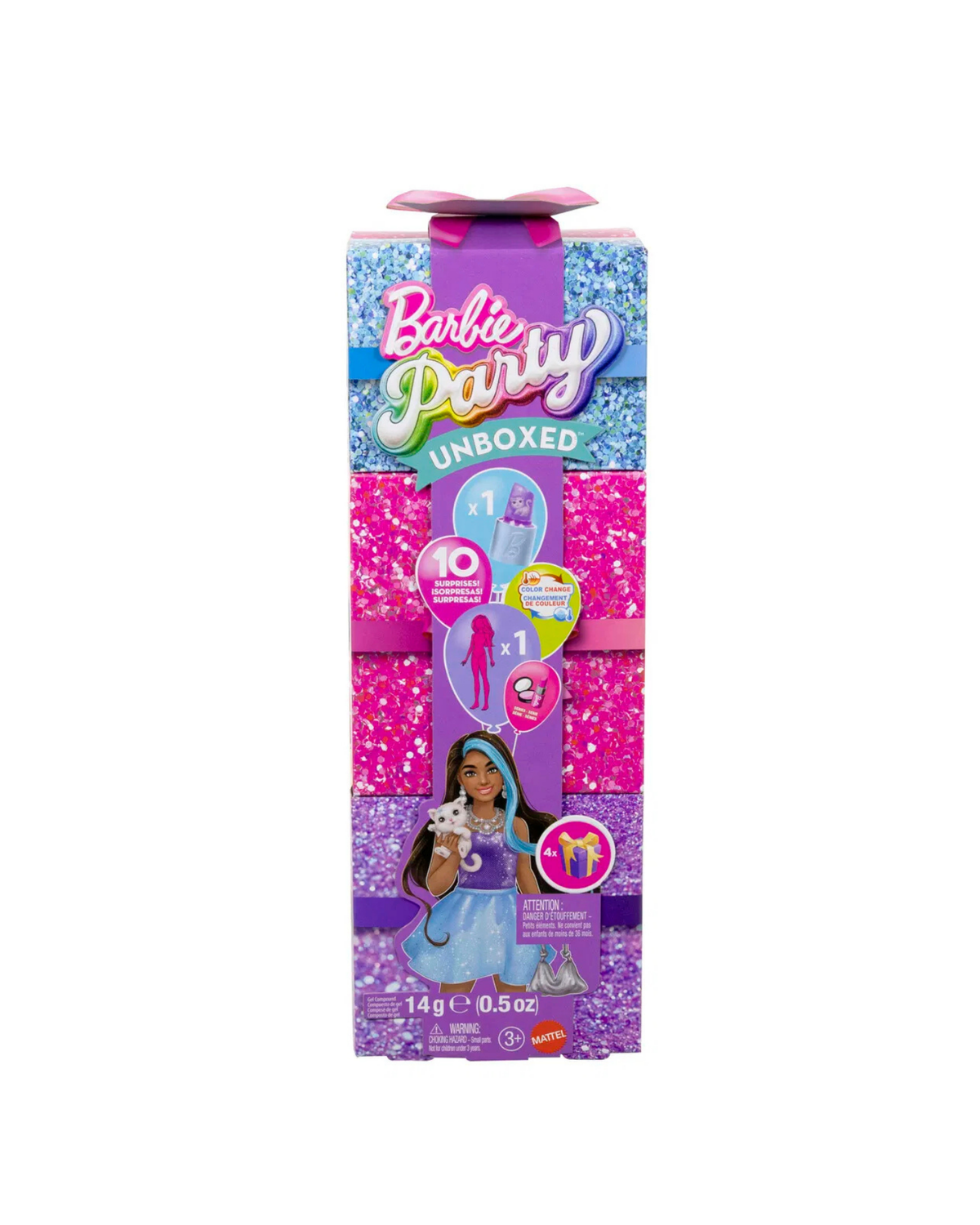 Barbie Glam Party Unboxed Purple Petite Doll