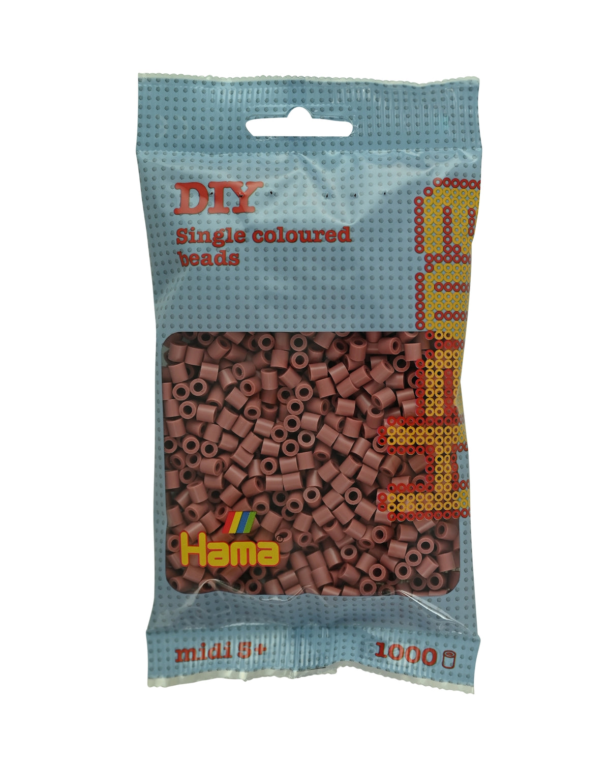 Hama perler 1000 stk - (207-111) Mørk pudder
