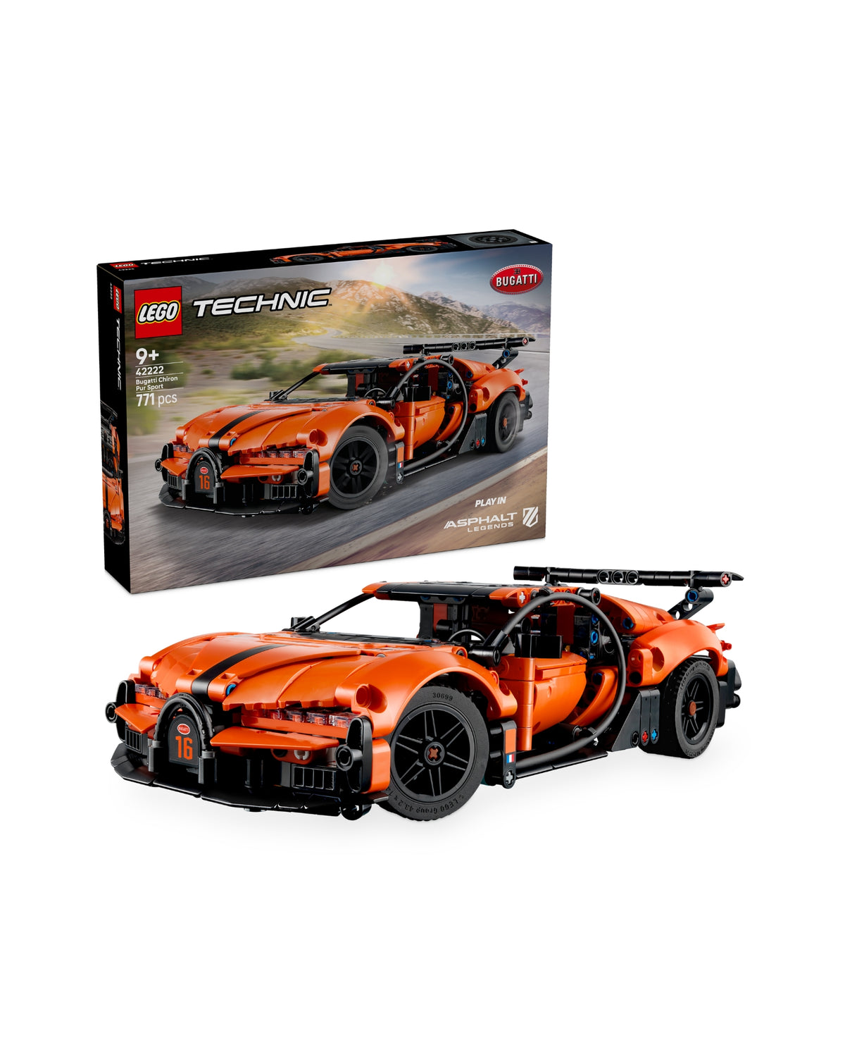 LEGO 42222 Bugatti Chiron Pur Sport-hyperbil - LEGO Technic 42222