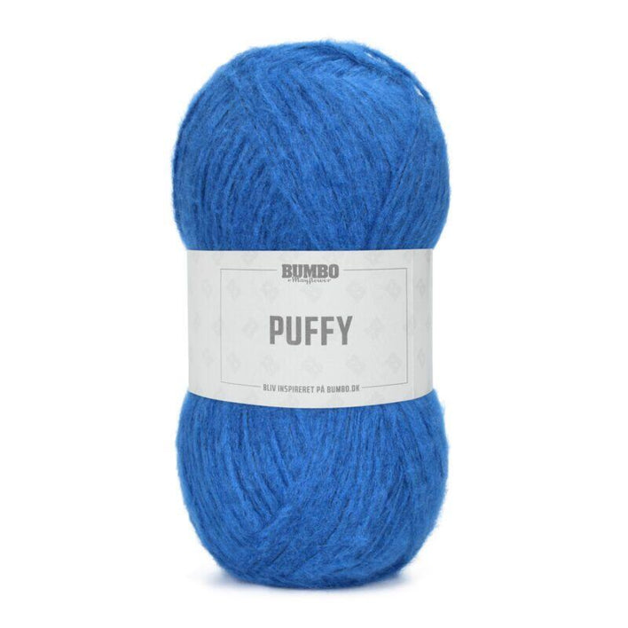 Bumbo Puffy Akryl mix. 100g. fv. 10 Koboltblå