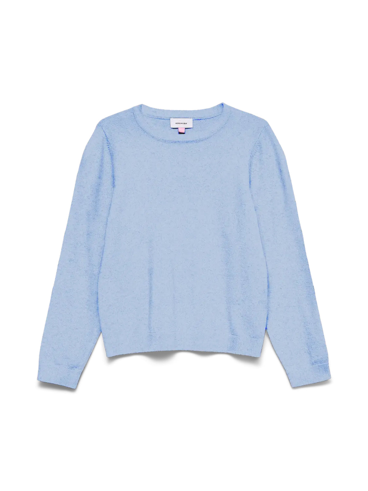 Brunnera Blue W. WHITE MELANGE Striktrøje fra Vero Moda - 10291741