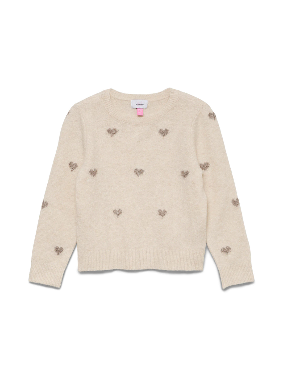 Birch W. MOON ROCK HEARTS Striktrøje fra Vero Moda - 10337561