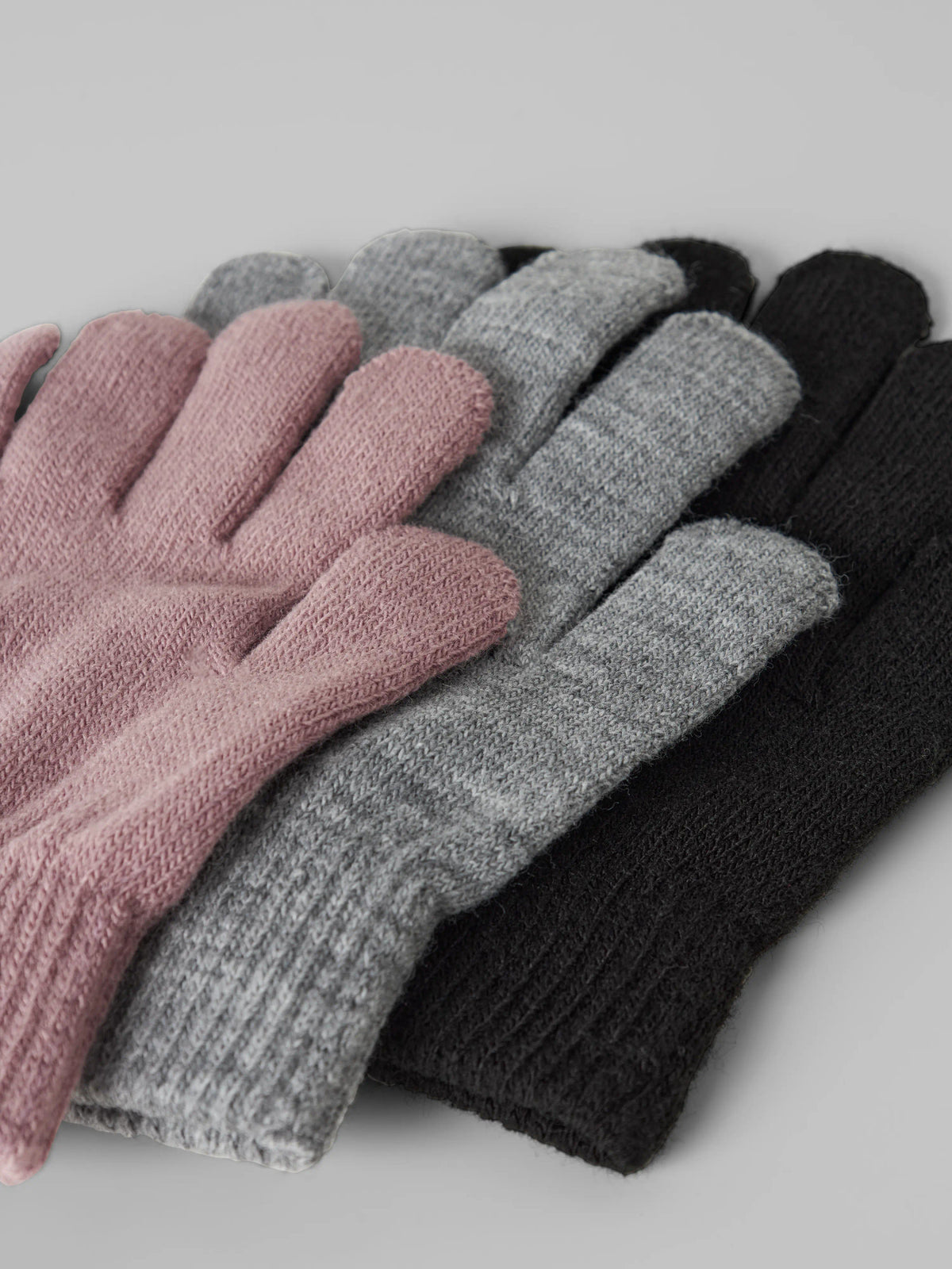 Name it Black GREY WOODROSE Gloves - 13233646