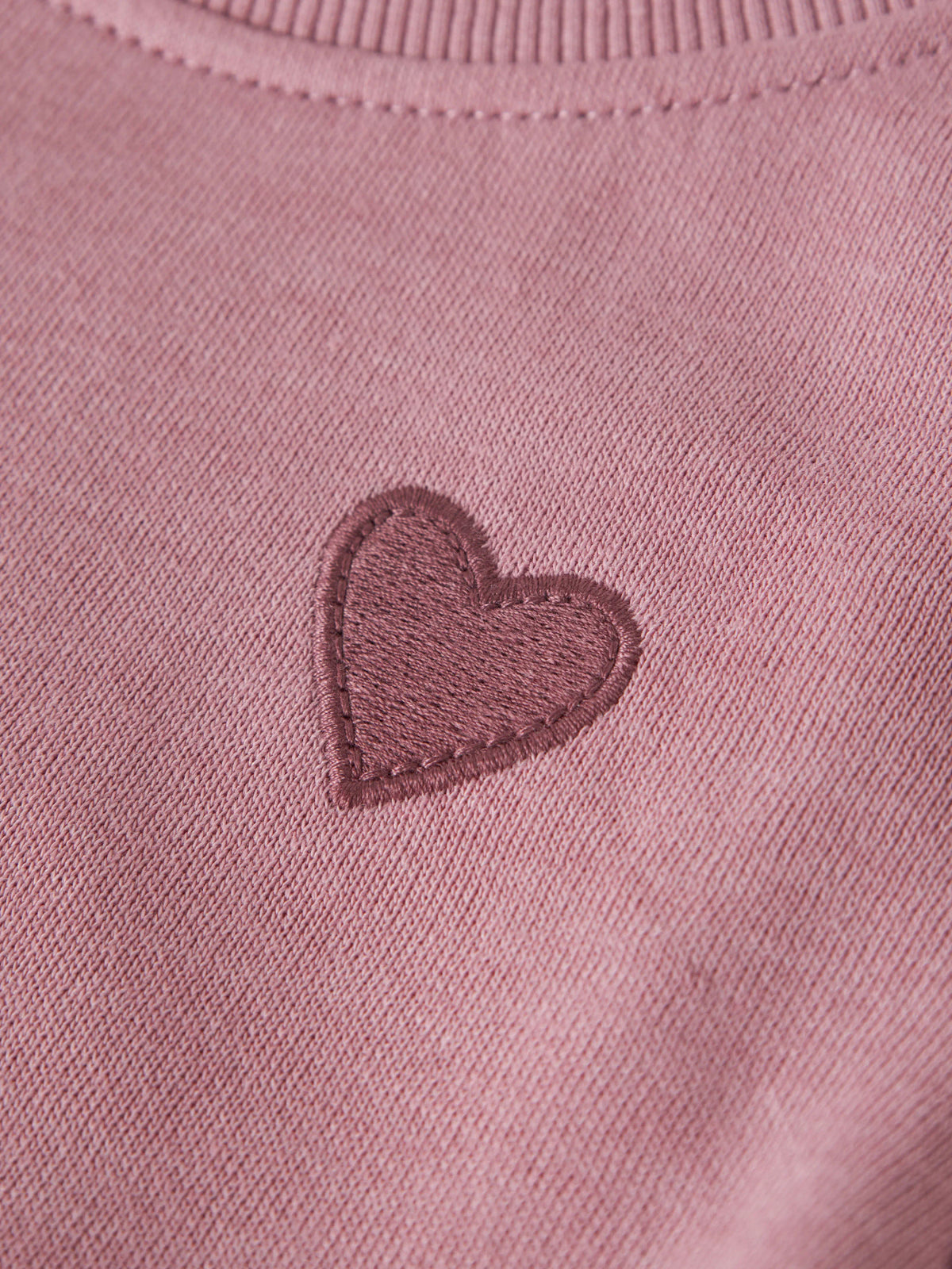 Lilas Heart Embroidery Sweatshirt fra Name it - 13234373
