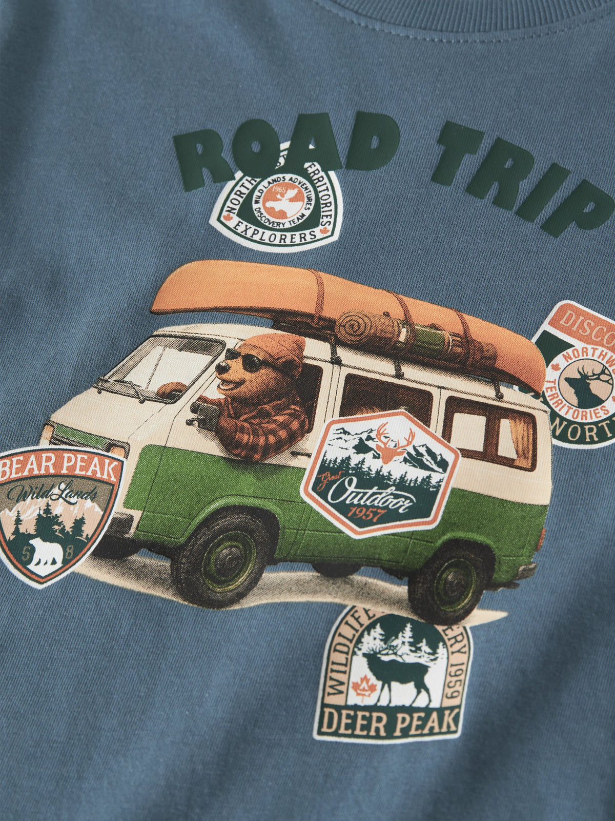 Blue Mirage Road Trip Bluse fra Name it - 13238400