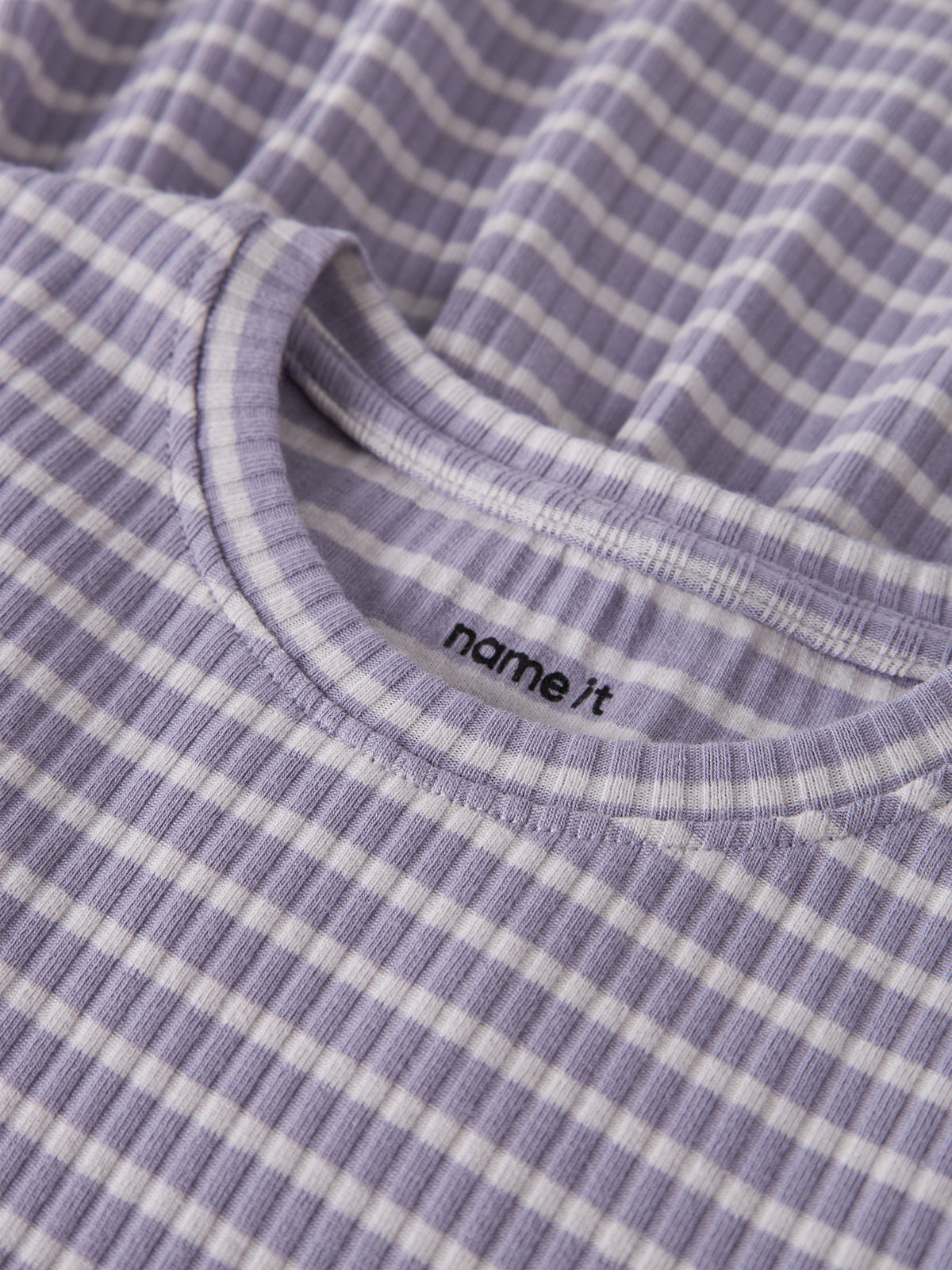 Lavender Gray Lilac Marble Stripe Kjole fra Name it - 13238448