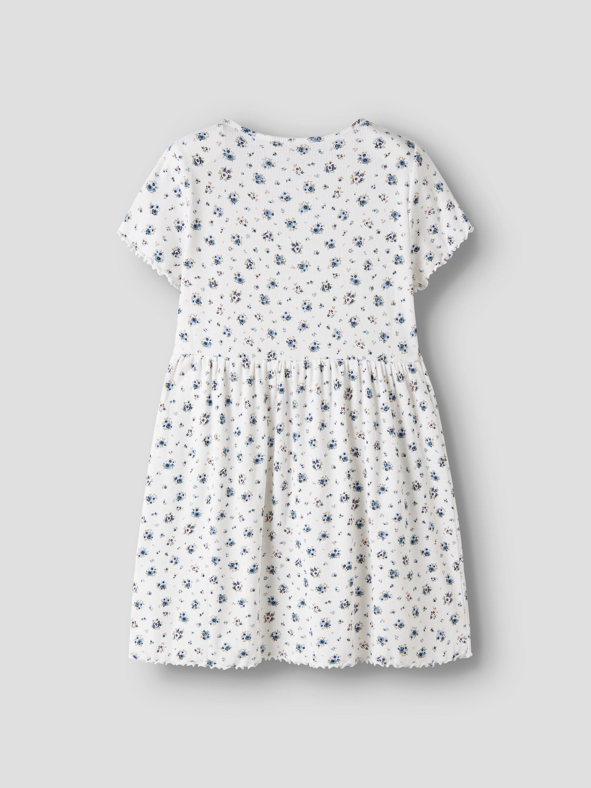 Bright White Pruple Floral Kjole fra Name it - 13241647