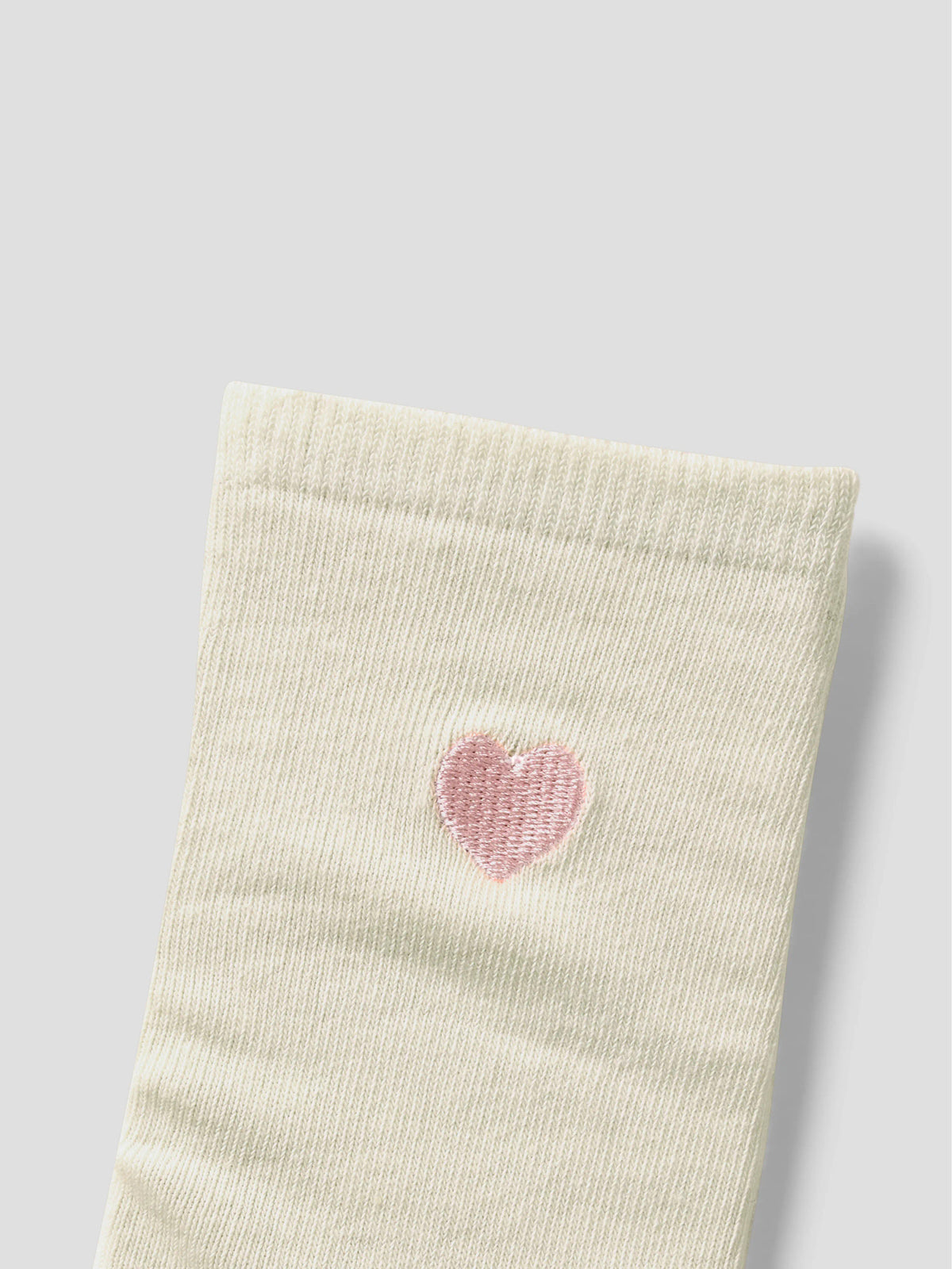 Antique White Embroider Heart Strømper fra Name it - 13258245