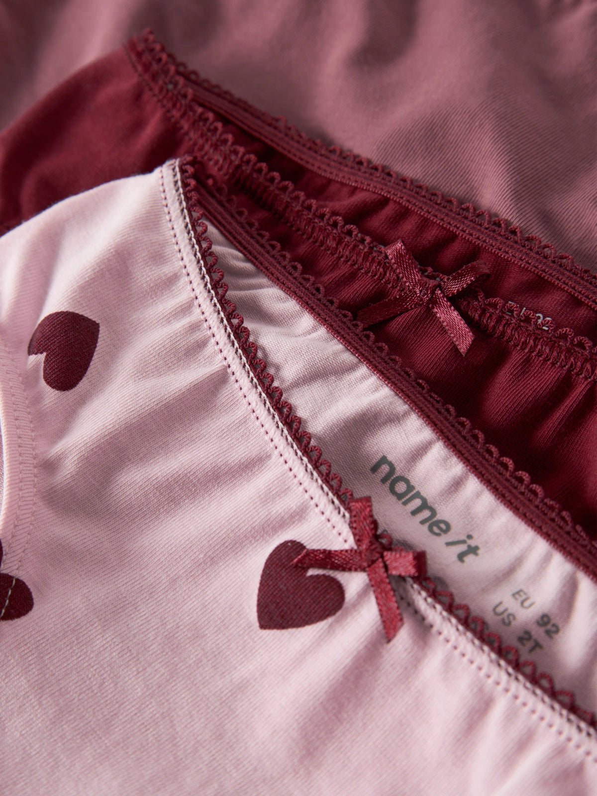 Parfait Pink w/ Rumba Red + Mauvewood Undertøj fra Name it - 13258437
