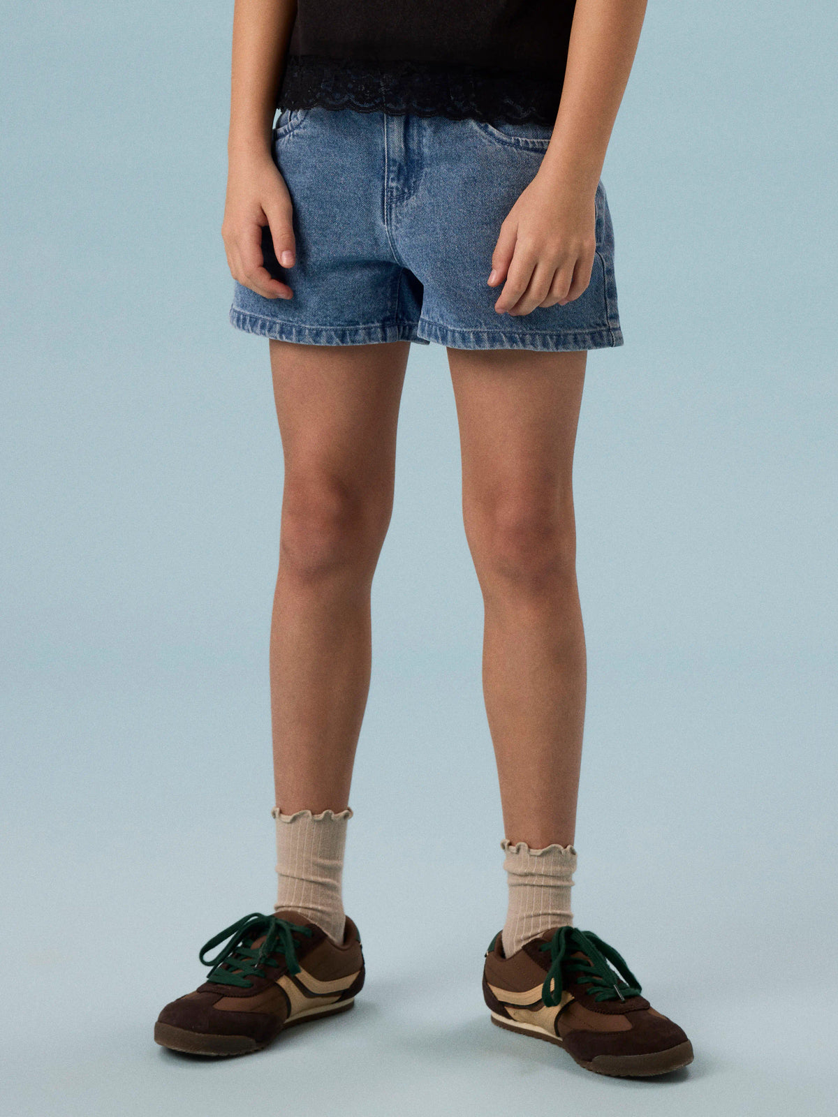 Medium Blue Denim Shorts fra Name it - 13261737
