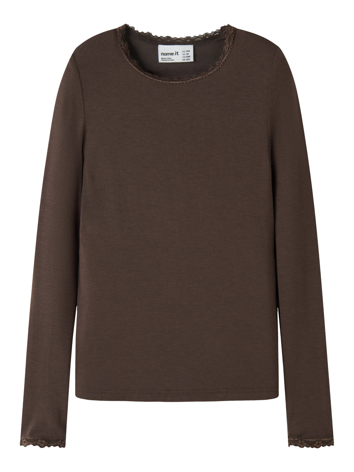 Chocolate Brown Top fra Name it - 13264698