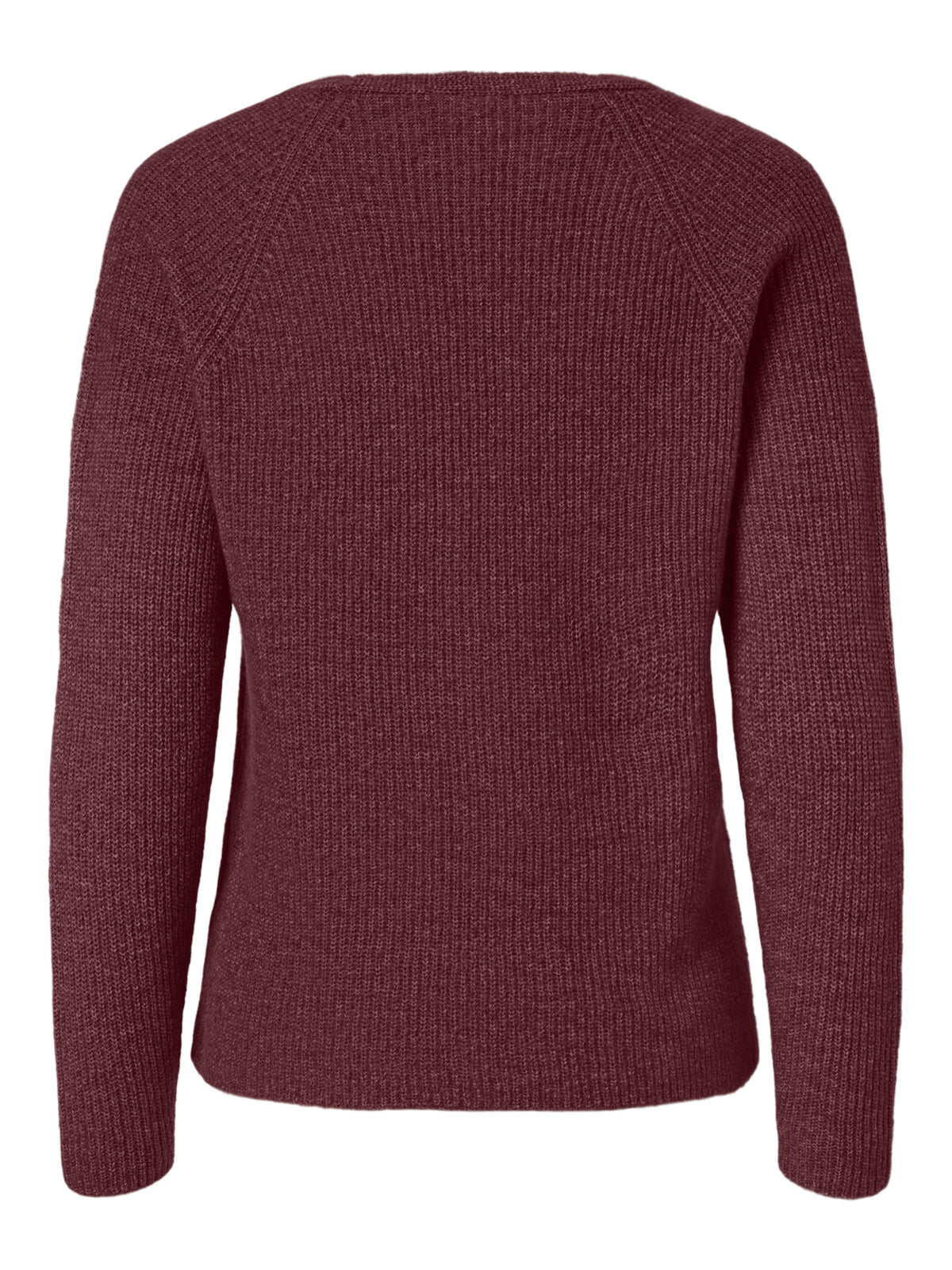 Rød Striktrøje fra PIECES - 17114251