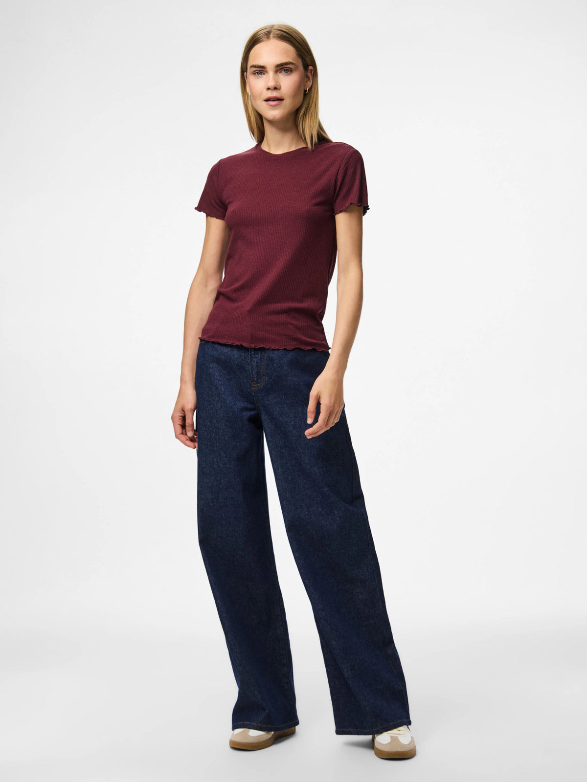 Rød Bluse fra PIECES - 17120085