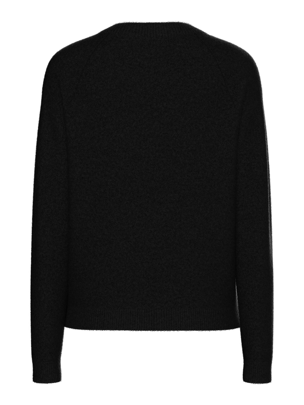 PIECES Black Striktrøje - 17126277