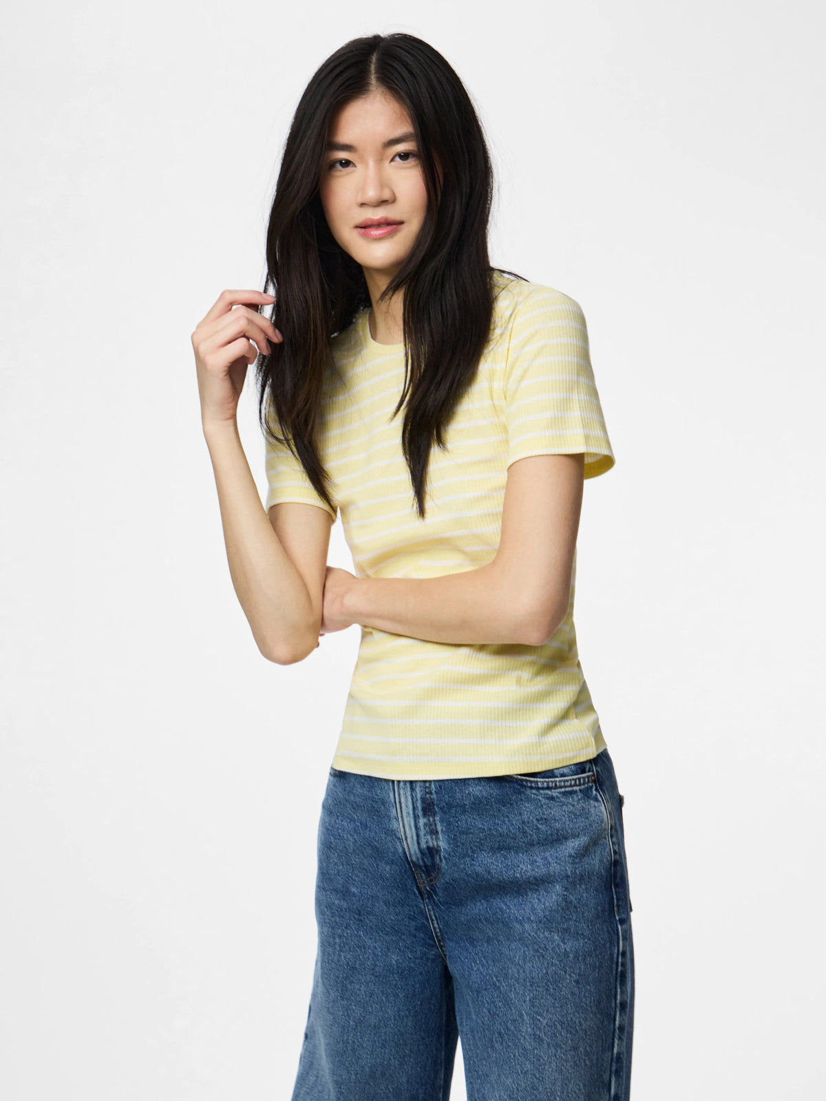 French Vanilla NEW CLOUD DANCER Bluse fra PIECES - 17133839
