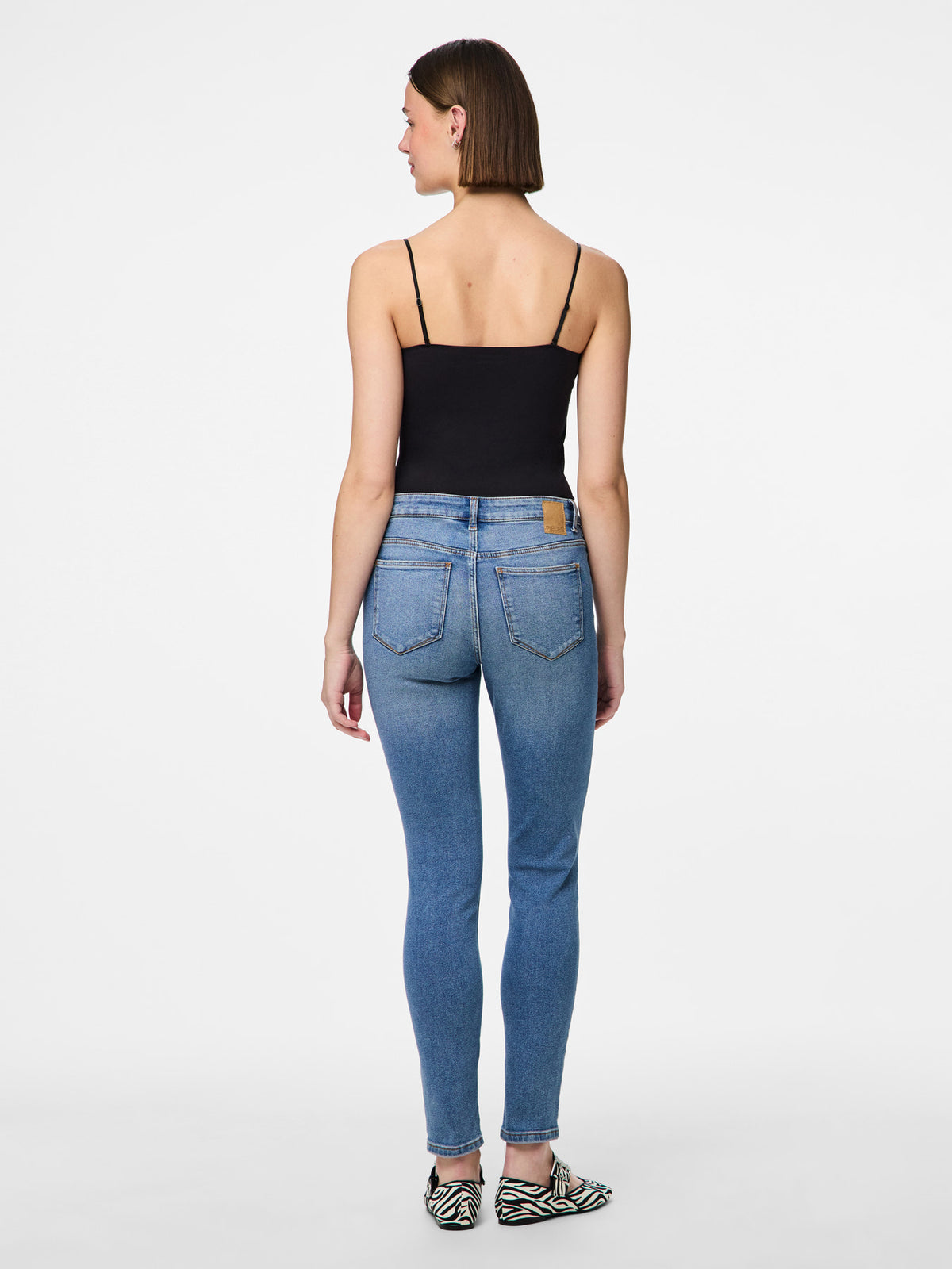 PIECES Medium Blue Denim Bukser - 17147621
