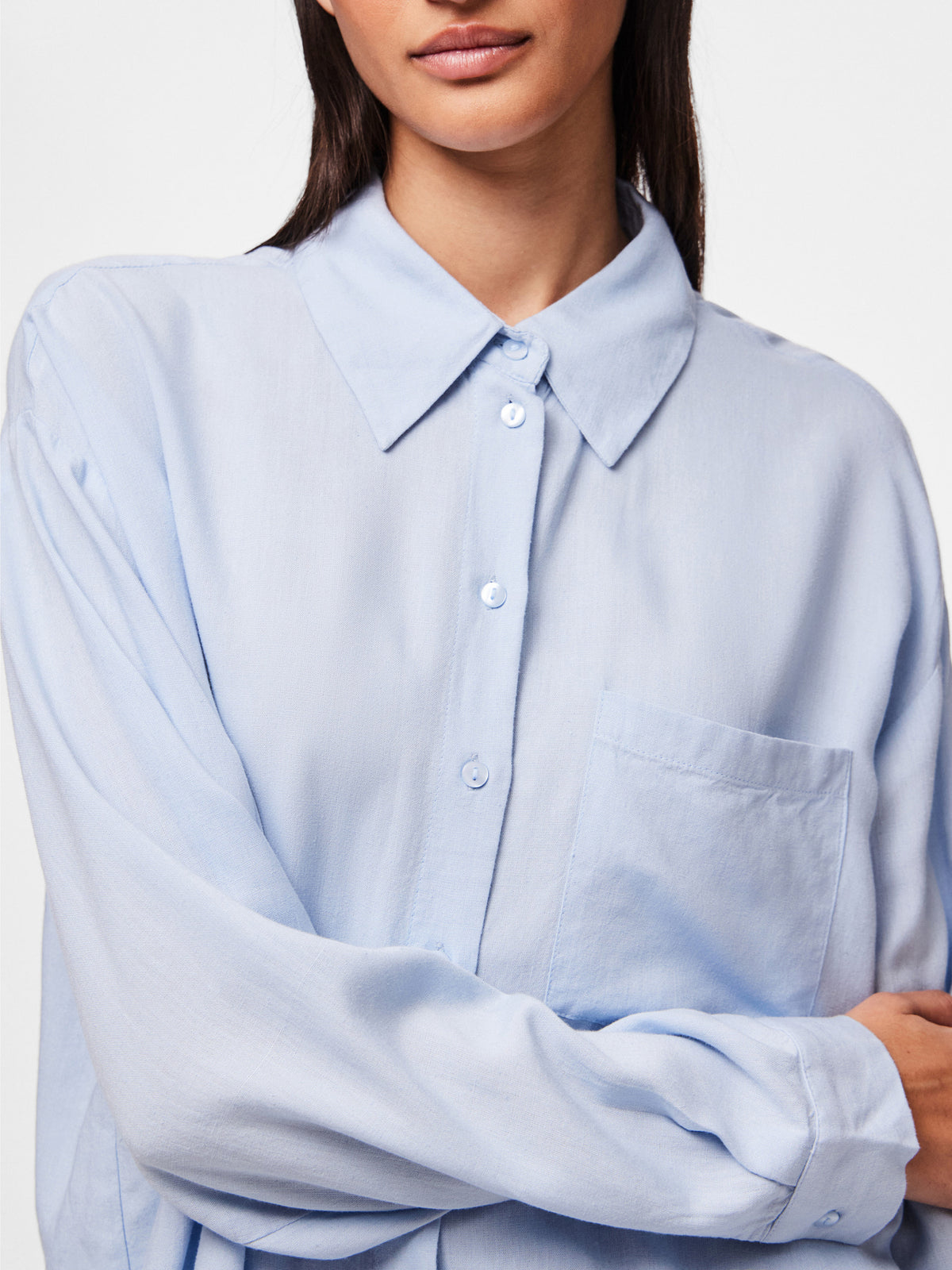 Blå Bluse fra PIECES - 17149315
