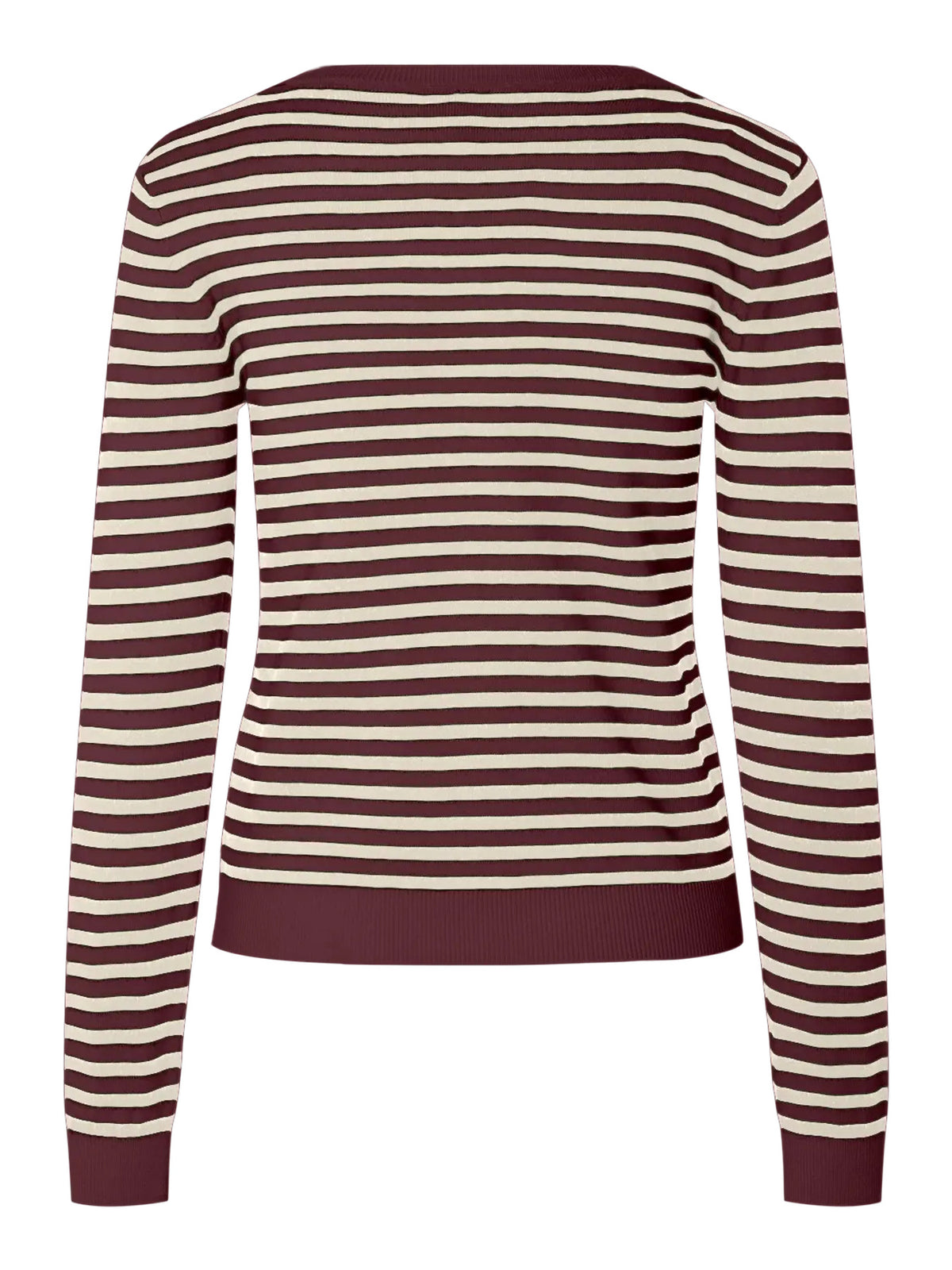 Rød Striktrøje fra PIECES - 17154558