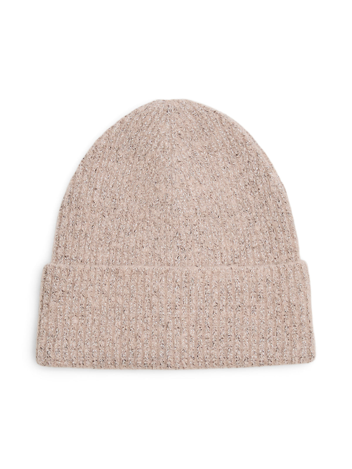 Cameo Rose SILVER LUREX Beanie fra PIECES - 17158228