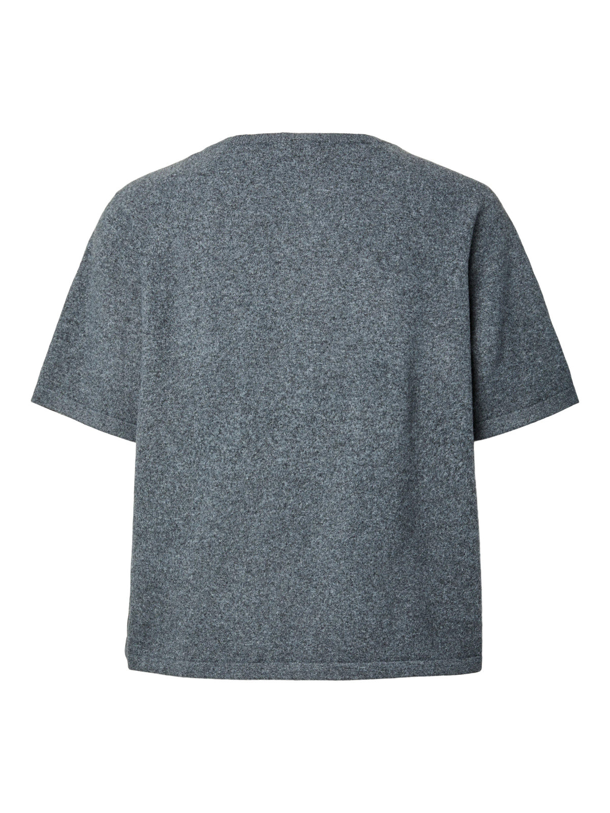 PIECES Dark Grey Melange Striktrøje - 17158717