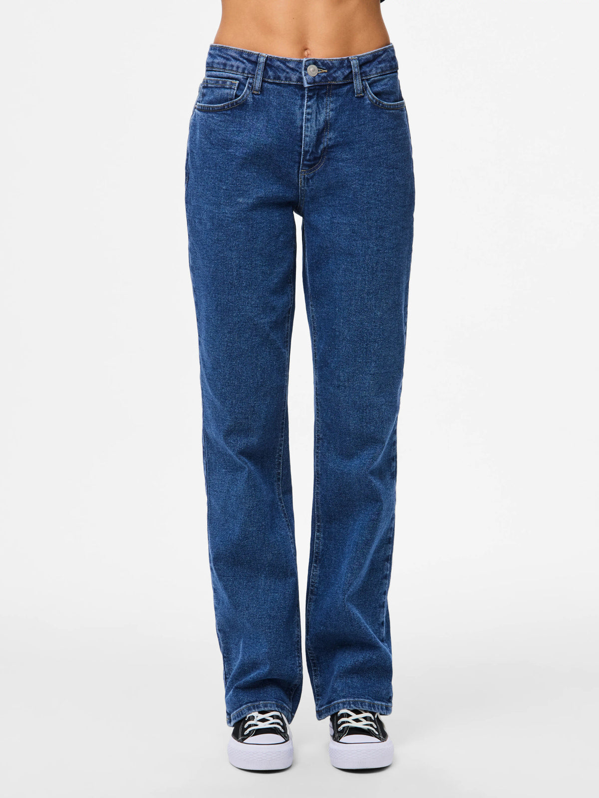 PIECES Medium Blue Denim Bukser - 17158774