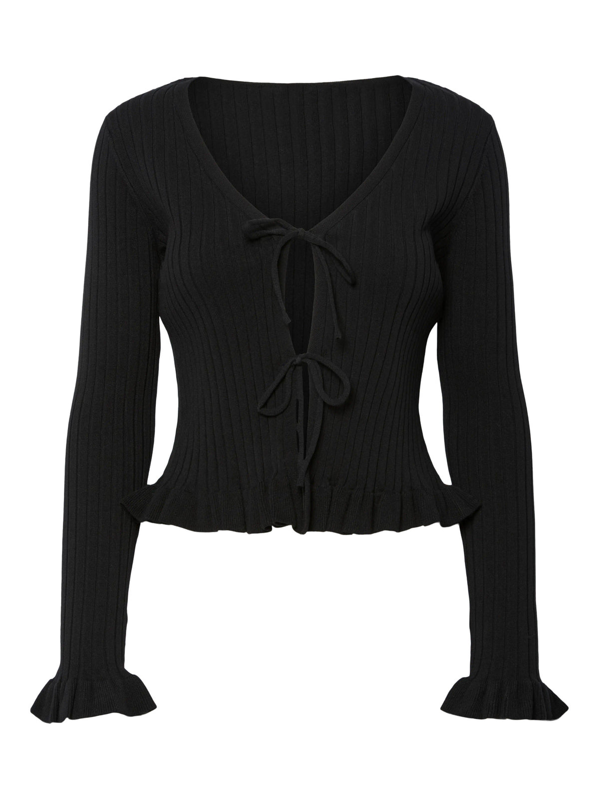 Black Striktrøje fra PIECES - 17162168