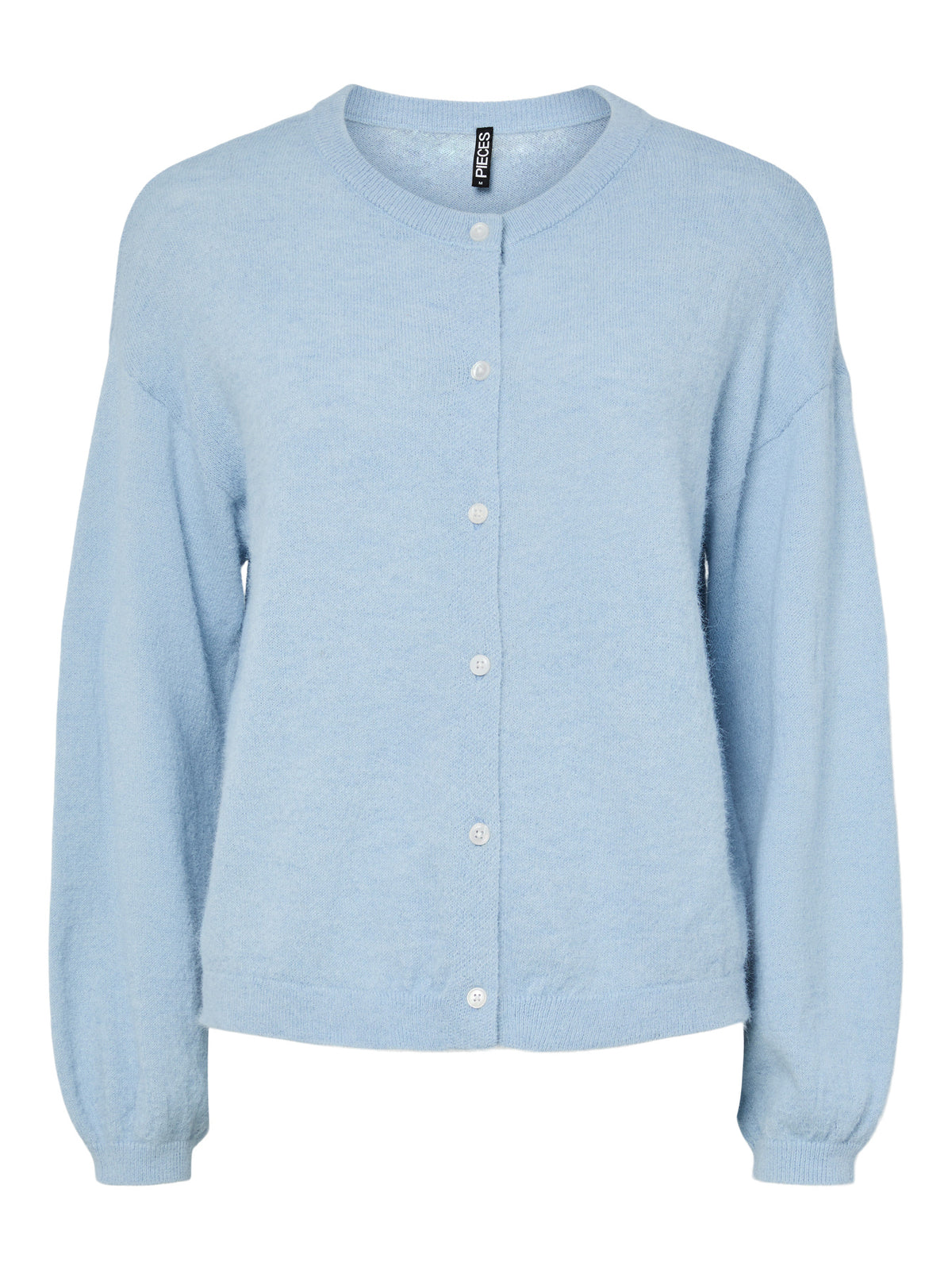 Cashmere Blue MELANGE Striktrøje fra PIECES - 17162283