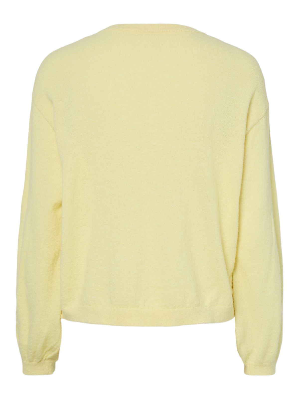 Gul MELANGE Striktrøje fra PIECES - 17162284