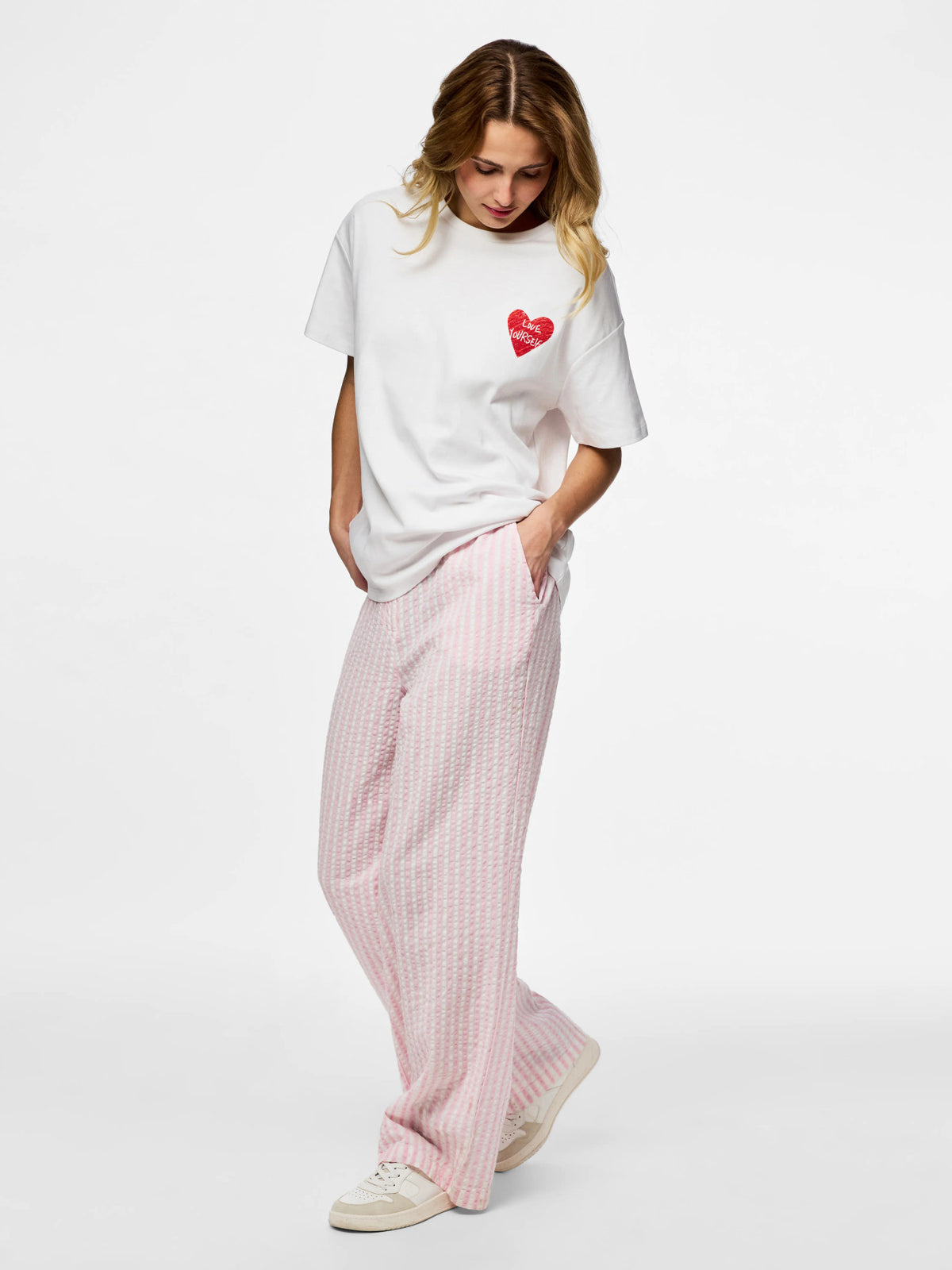 Roseate Spoonbill BRIGHT WHITE Bukser fra PIECES - 17162340