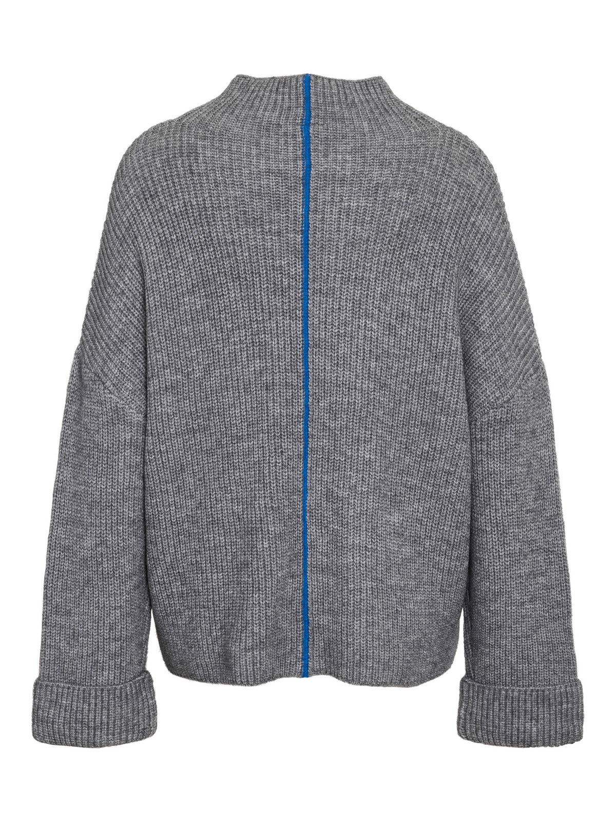 Medium Grey Melange CLASSIC BLUE LIINE Striktrøje fra Noisy May - 27034685