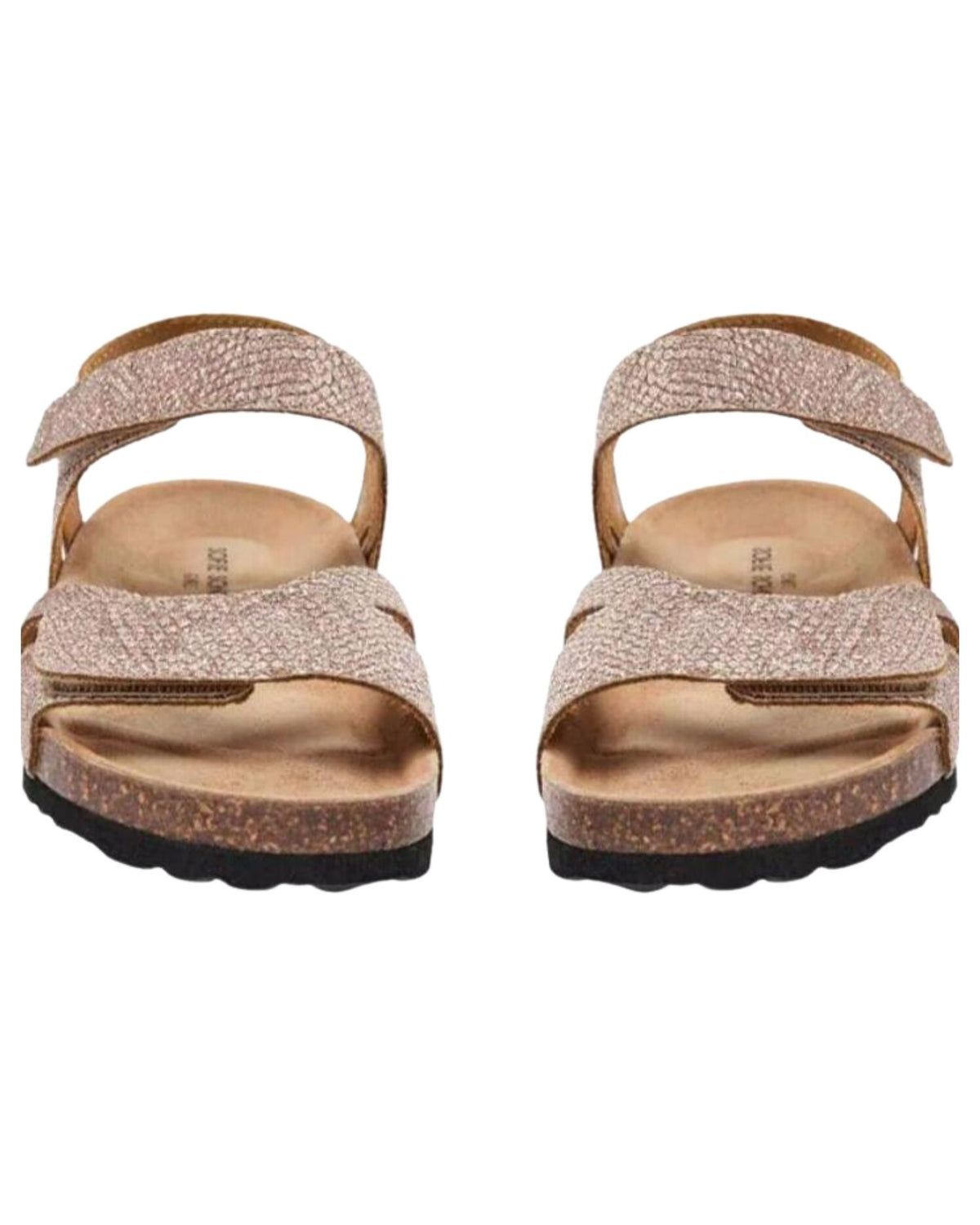 Metalic Sofie Schnoor sandal - Nude Rose - Velcro - G231825-4060