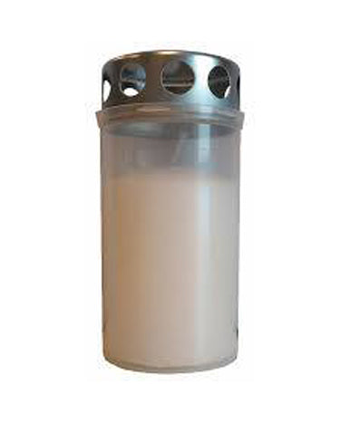 Grave candles white 1 pc.